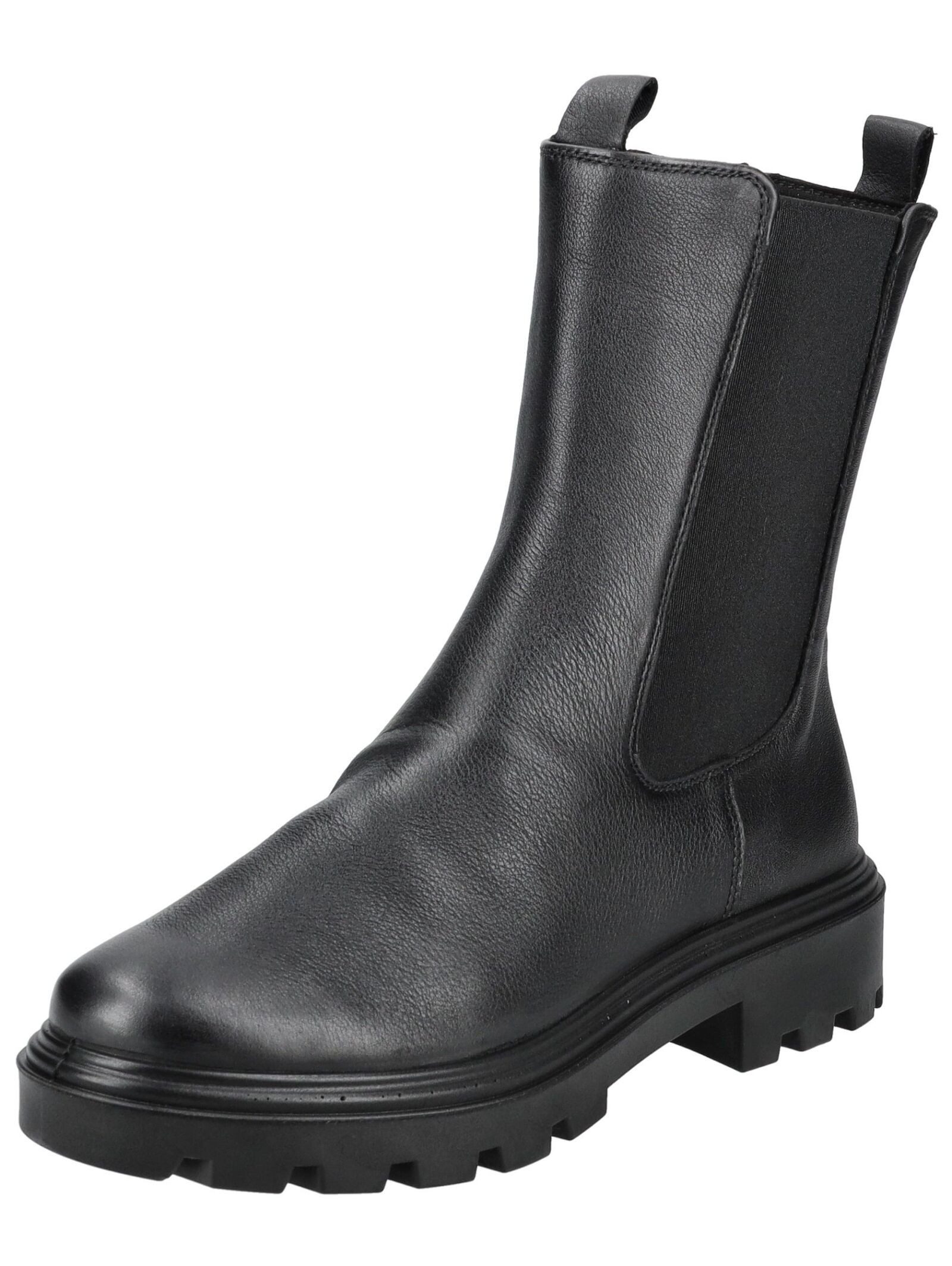 Stiefelette Leder/Textil Stiefelette