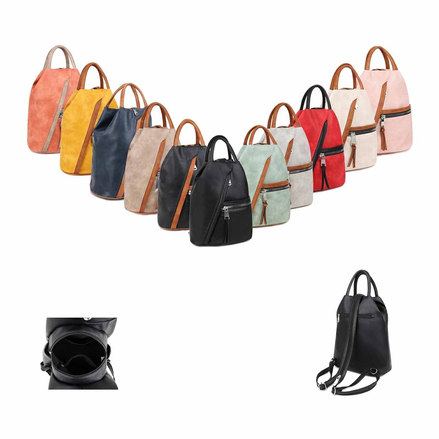 ITALYSHOP24 Rucksack Damen City- TagesRucksack Daypack Backpack Tasche Schu günstig online kaufen