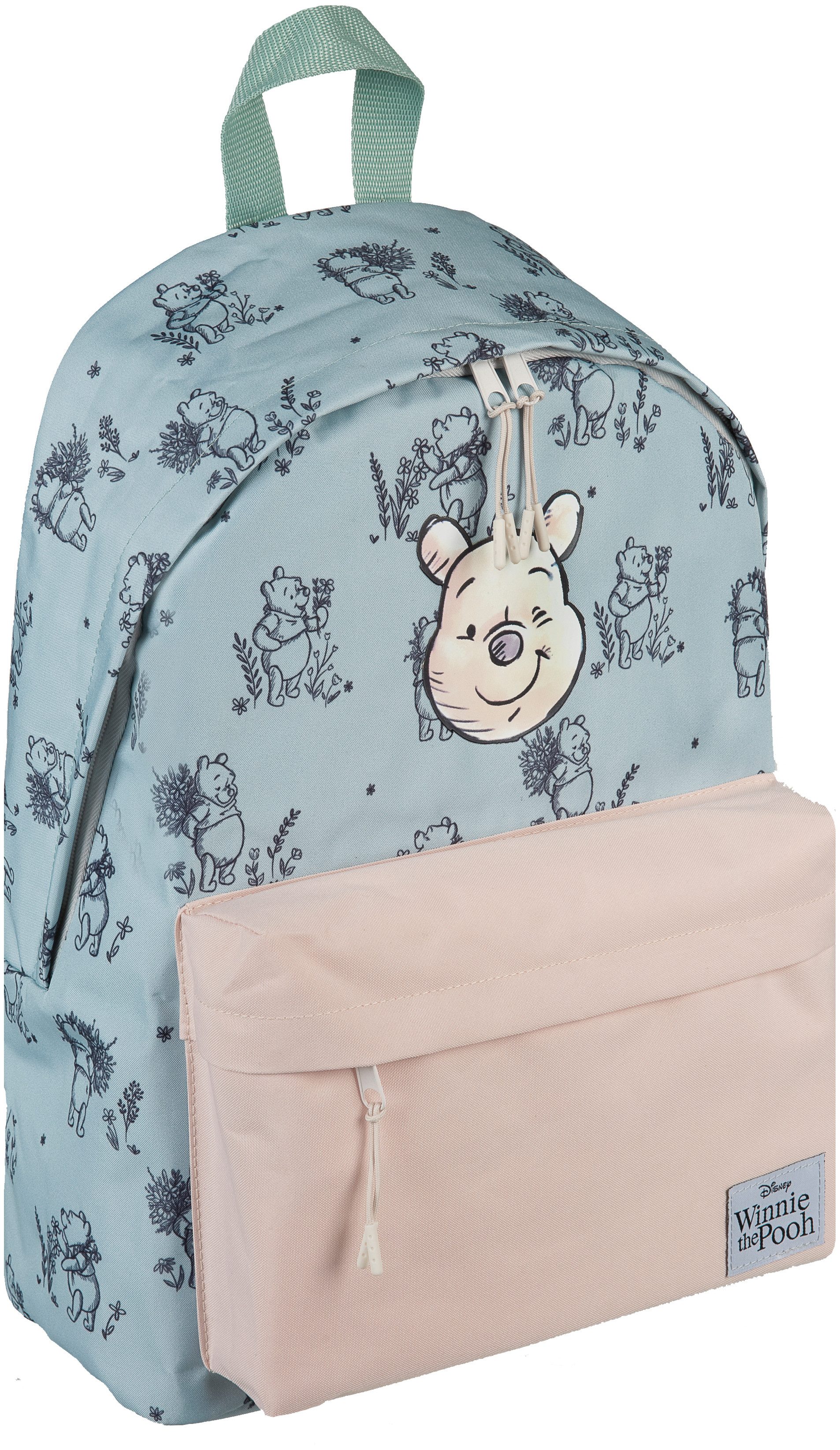 UNDERCOVER Kinderrucksack Winnie Pooh (Set, 3-tlg), inkluisve Notizbuch A5 und Mäppchen