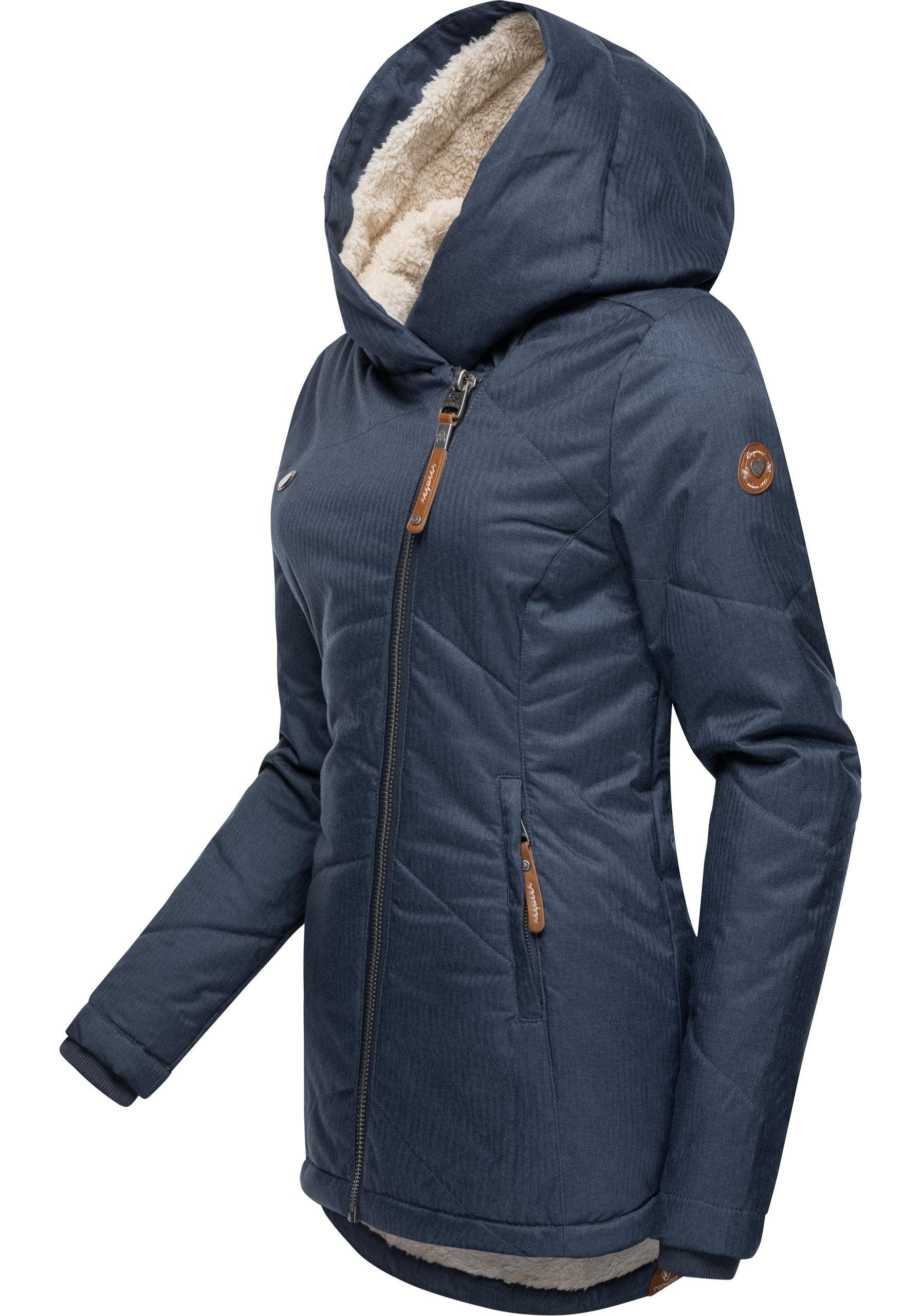 Winterjacke Ragwear Kapuze, Gordon Winter sportliche, Outdoorjacke gefütterte Sportliche Ragwear urban vom Kapuzenjacke Trendlabel m.