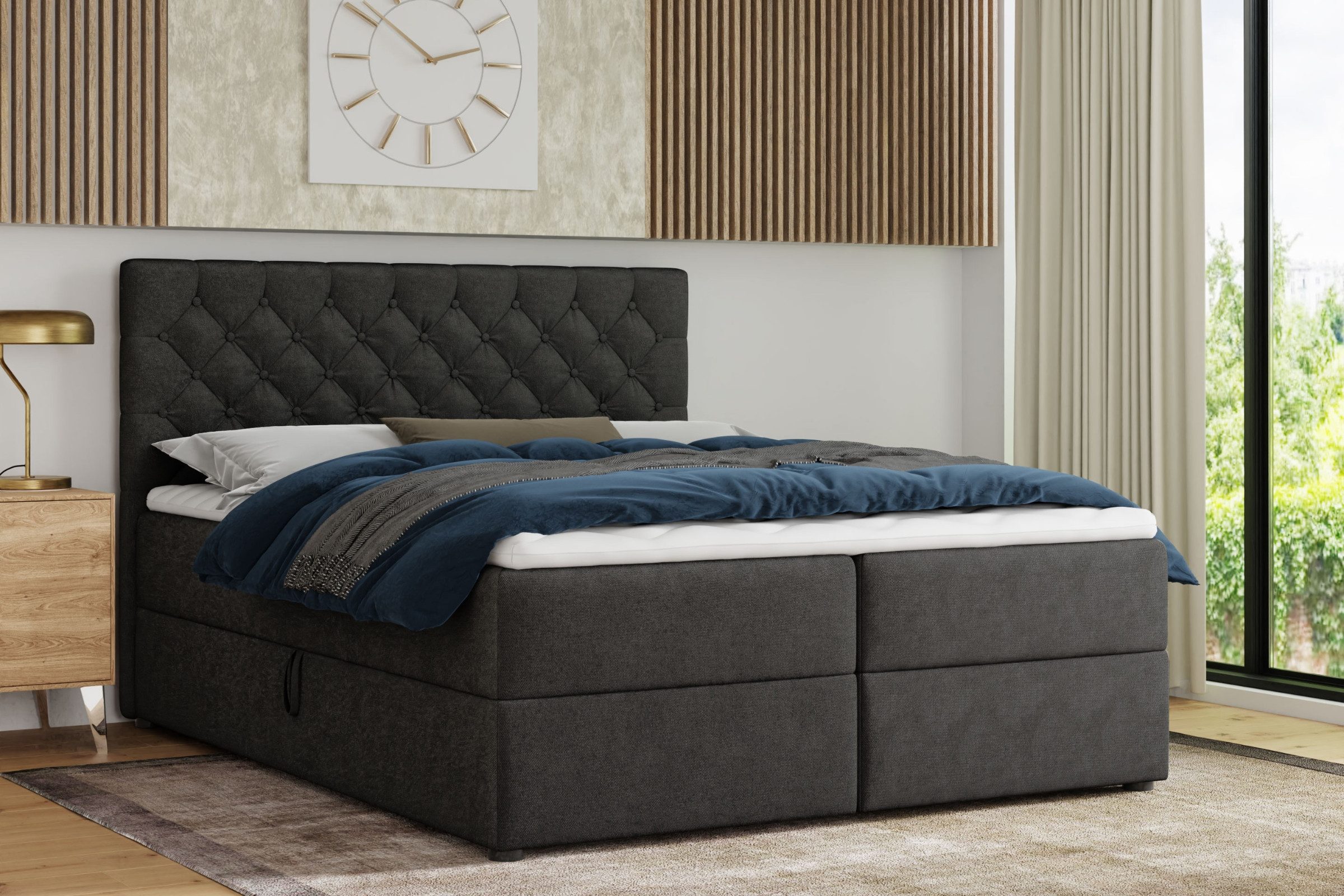 Deine Möbel 24 Boxspringbett MIRAMI Boxbett günstig online kaufen