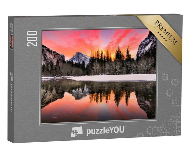 puzzleYOU Puzzle Sonnenaufgang, Yosemite National Park, USA, 200 Puzzleteile, puzzleYOU-Kollektionen Yosemite, Kalifornien