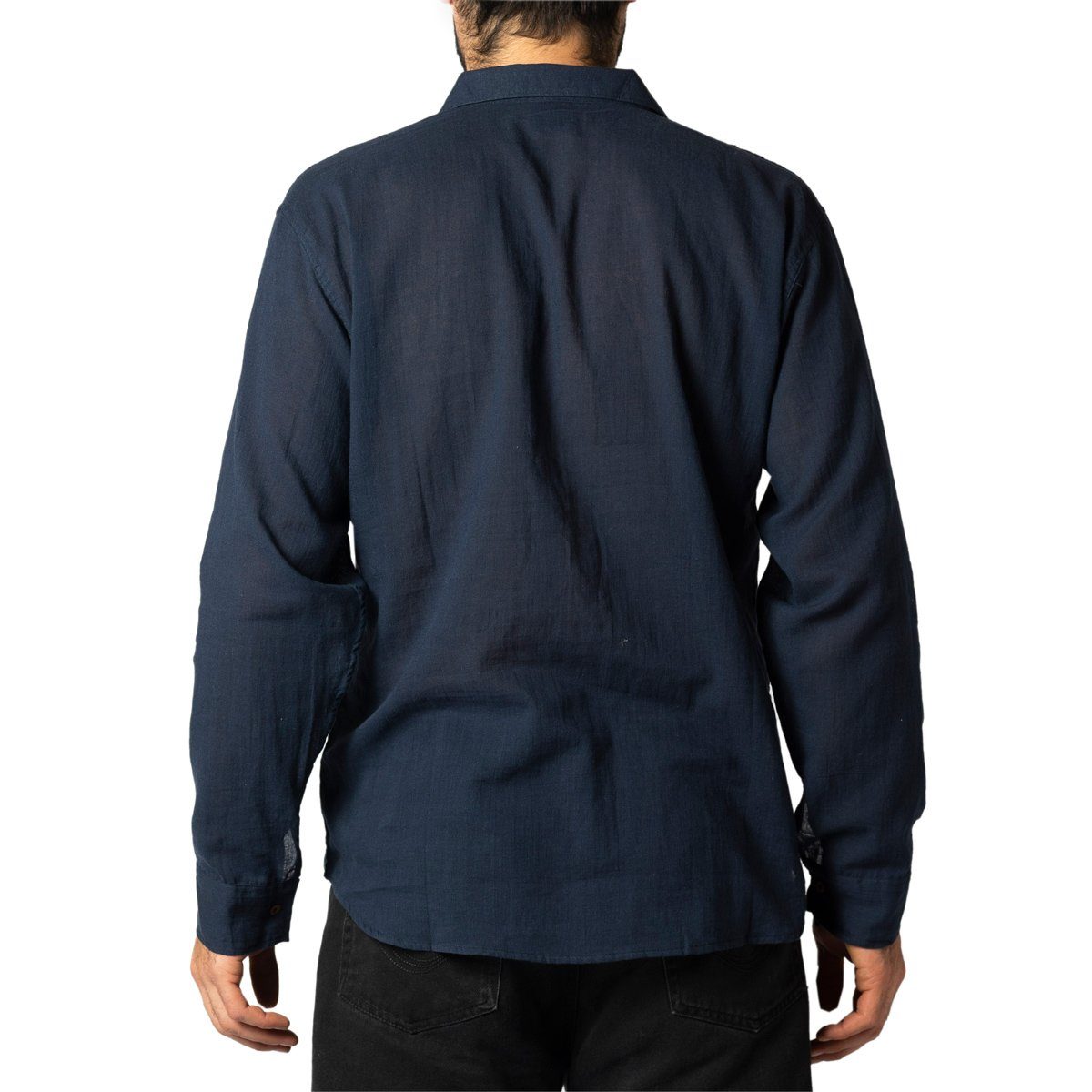 PANASIAM Langarmhemd Unisex Sommerhemd mit Kragen günstig online kaufen