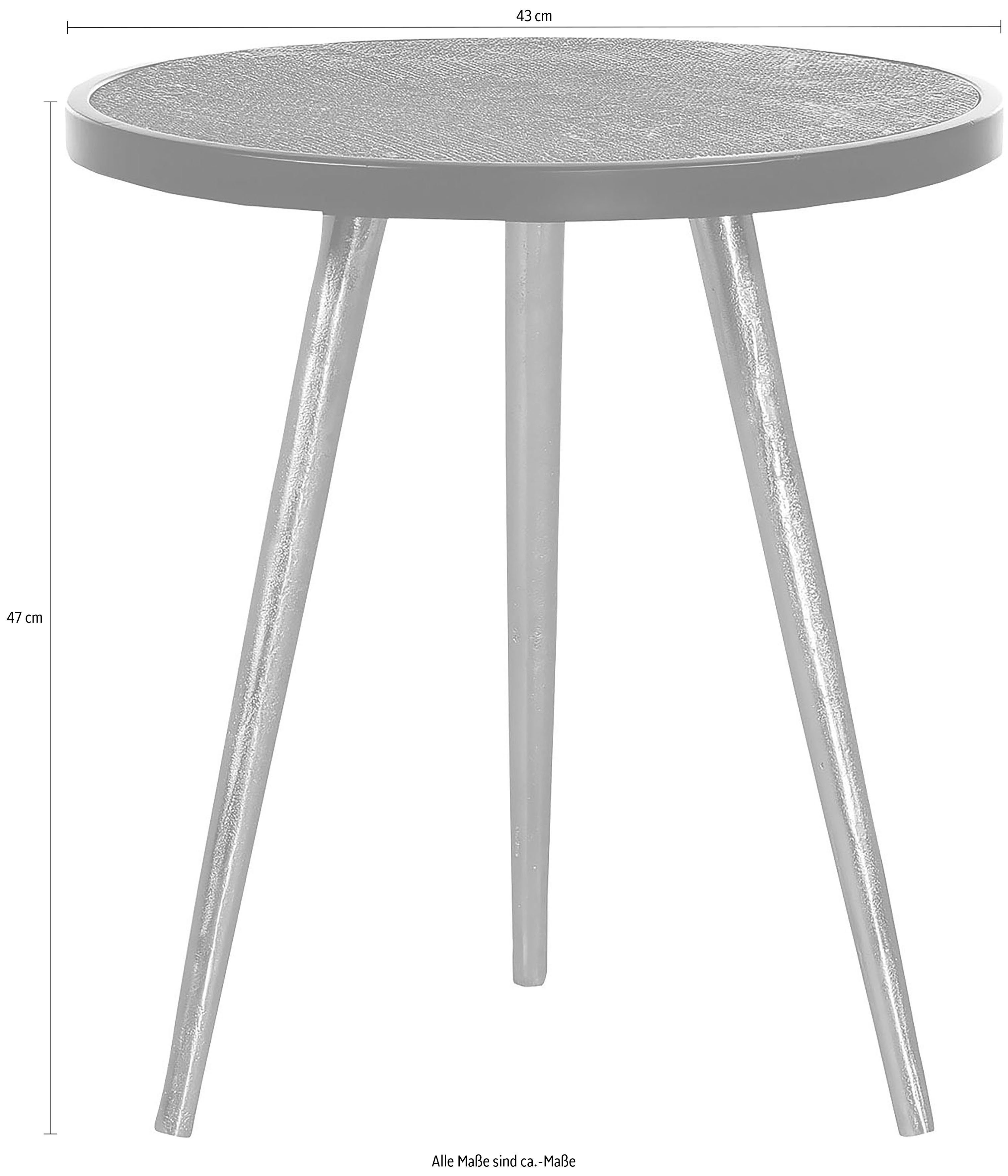 Gutmann Factory Beistelltisch Coffee, Couchtisch, rund Ø 43 cm, Der Beistelltisch ideal als Couchtisch oder dekorative Ablage