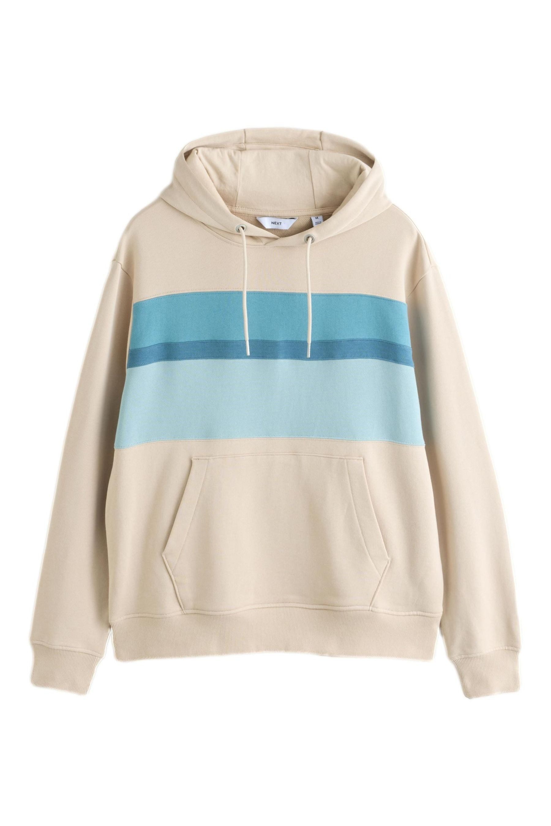 Kapuzensweatshirt Meliertes Kapuzensweatshirt in Blockfarben