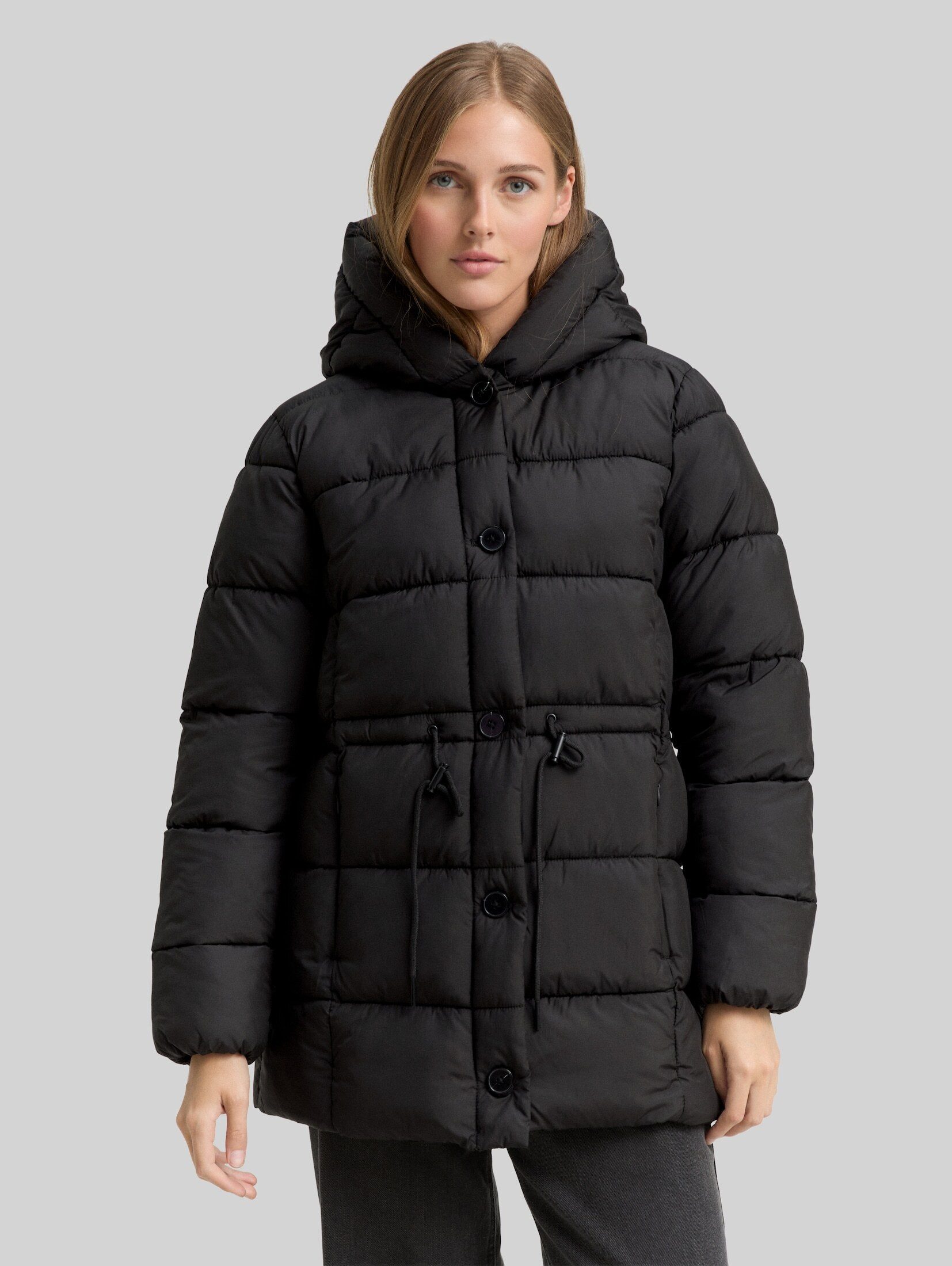 TOM TAILOR Denim Steppjacke Jacken Puffer-Mantel mit Knopfleiste