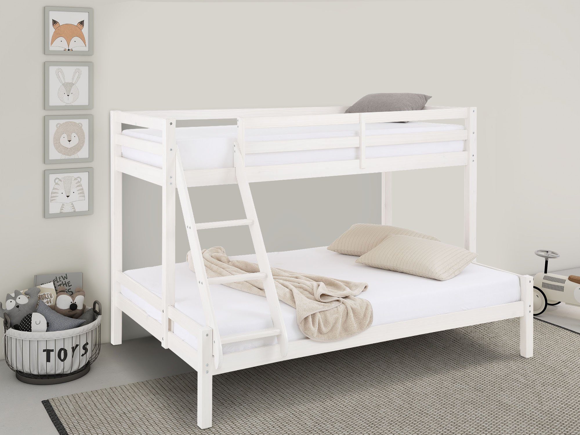 OTTO home Kinderbett Alpi, Stockbett, Etagenbett, untere Liegefläche 140cm günstig online kaufen