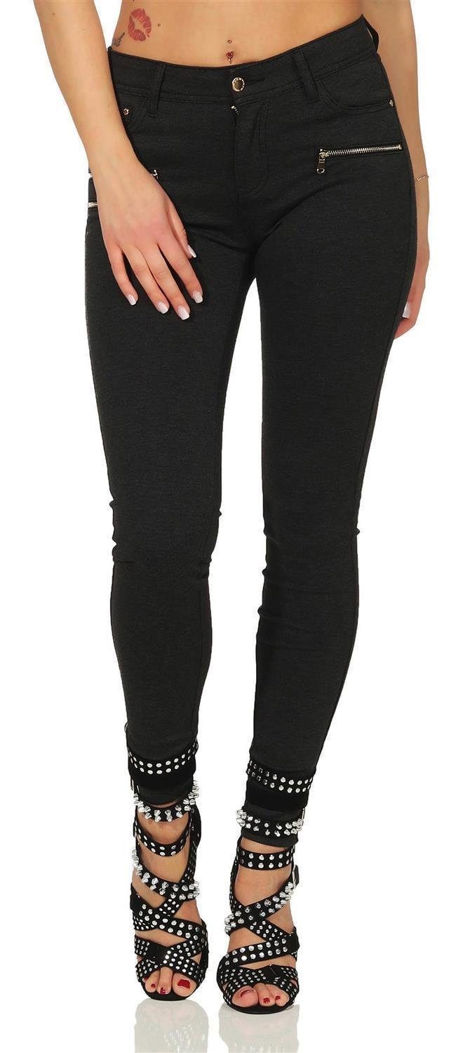 Miss Anna Skinny-fit-Jeans »Treggings Jeggings Hüfthose Stretch Slimfit  mit« (1-tlg) online kaufen | OTTO