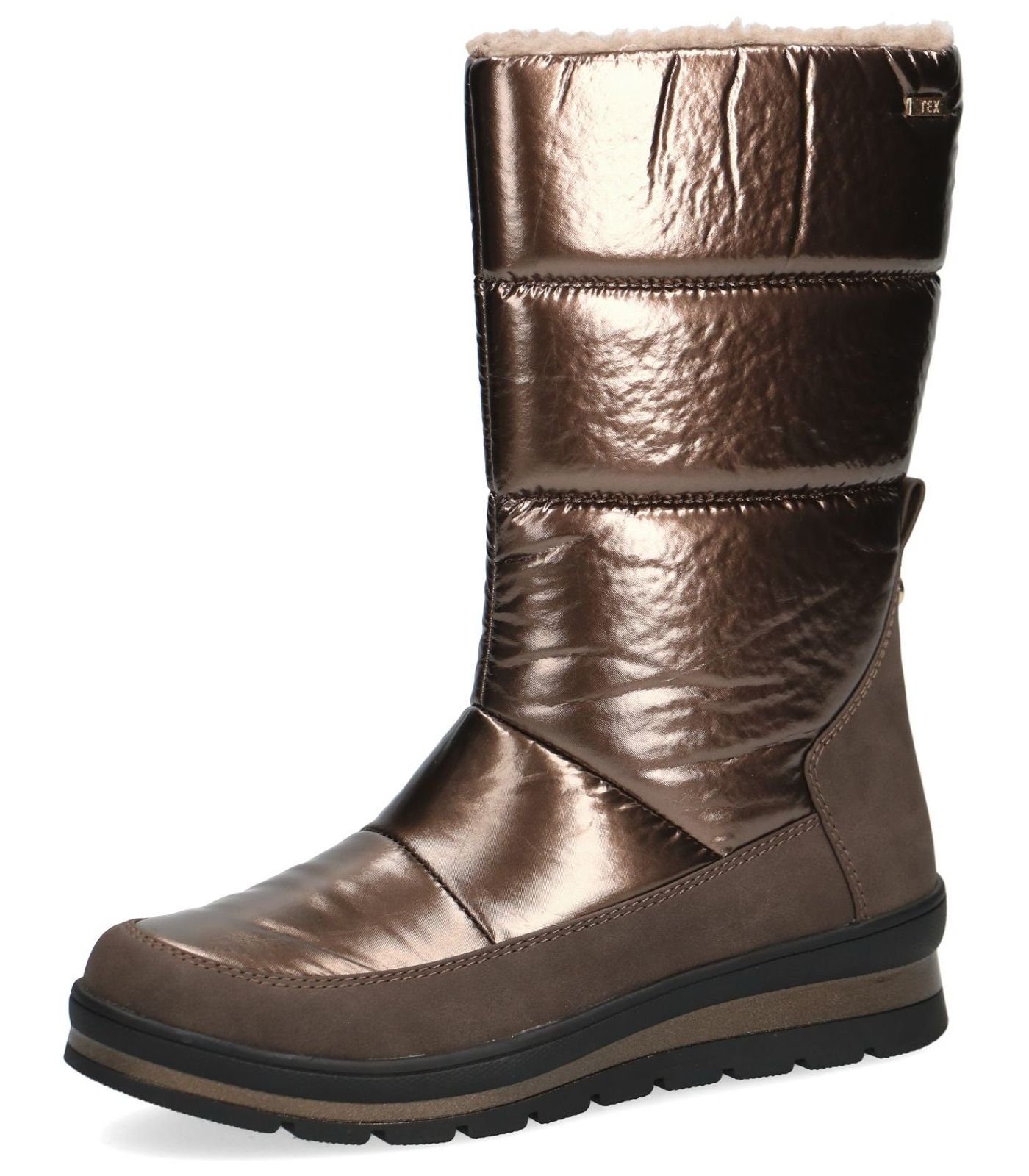 Caprice Stiefel Lederimitat Snowboots Bronze