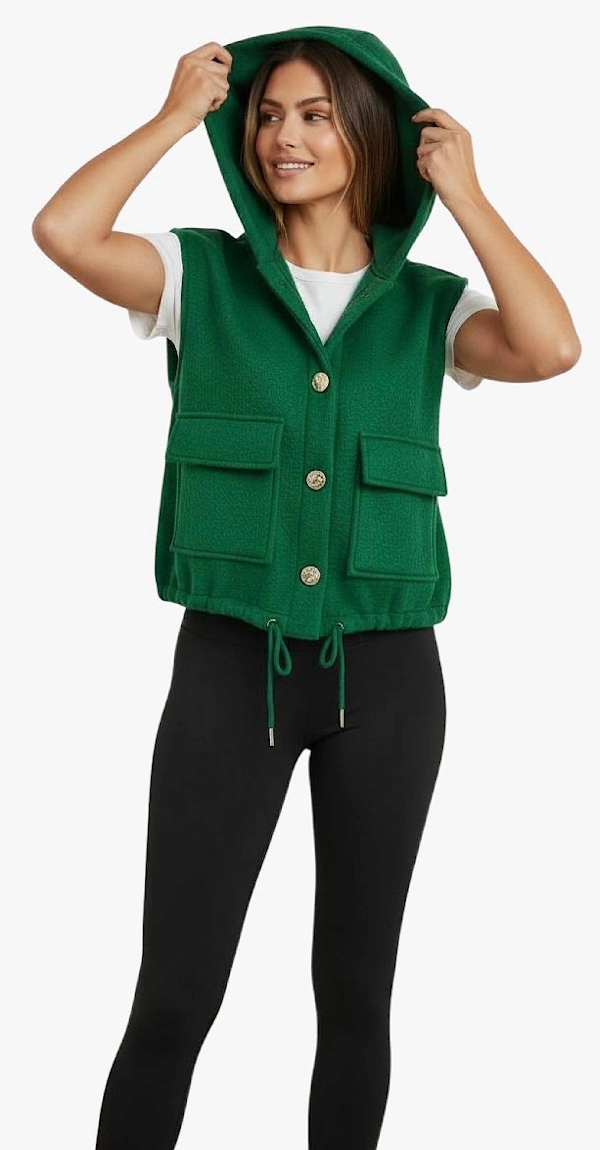 Worldclassca Fellimitatweste Worldclassca Teddy Weste Warm Kuschelig mit Ka günstig online kaufen