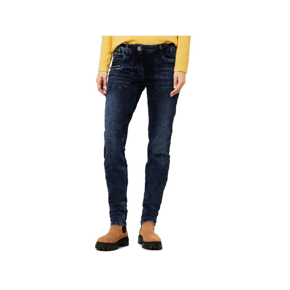 (1-tlg) blau Cecil 5-Pocket-Jeans