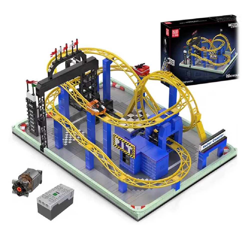 Achterbahn, Bausteinset, Spielzeugbausteine, Konstruktionsset, Spielbauklötze