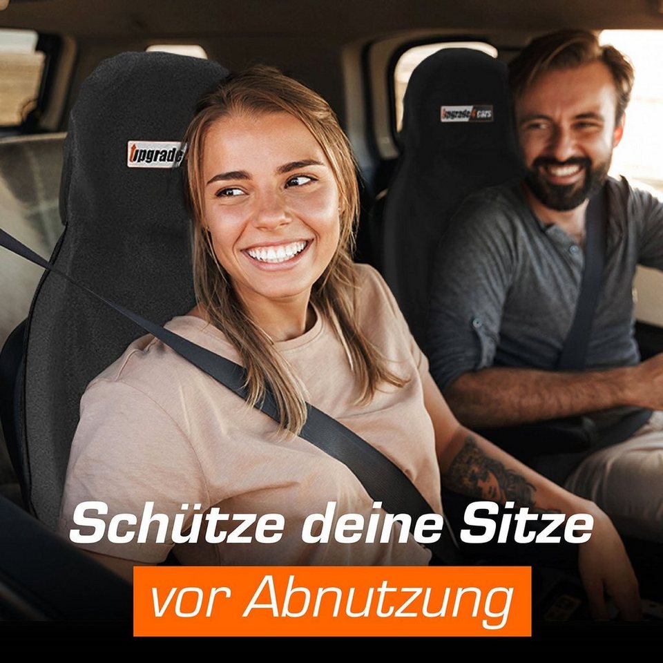 Upgrade4cars Autositzauflage wasserdichter Autositzschoner für Vordersitze,  2-tlg., Vordersitze, Wasserdicht, Ölbeständig, schmutzabweisend &  pflegeleicht