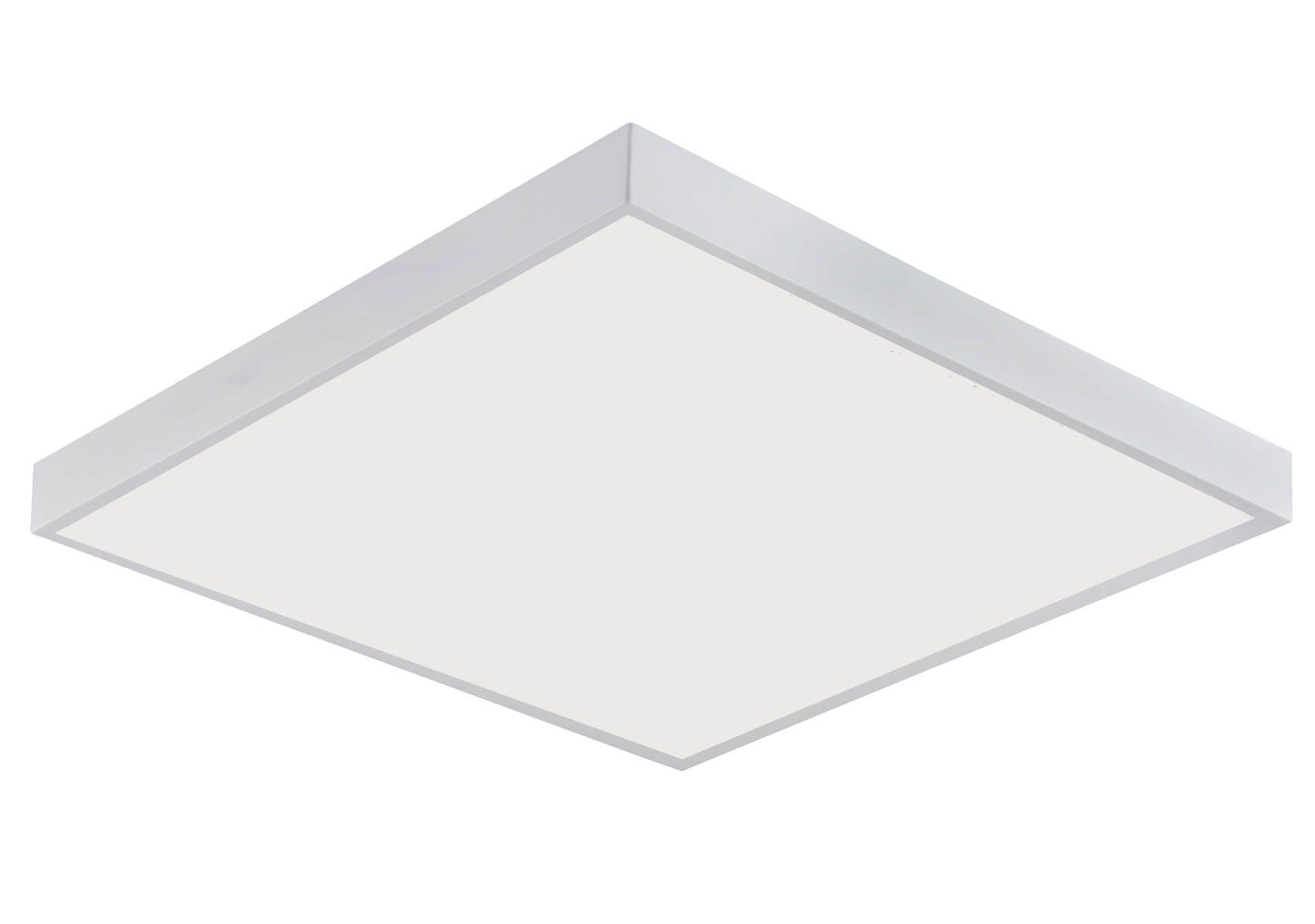 Lecom LED Eckig Aufbau Panel Panel Aufbaurahmen 40 600x600mm, Deckenleuchte Aufputz Wand LED Watt-Eckig Warmweiß, inkl. Quadrat Deckenlampe Lampe