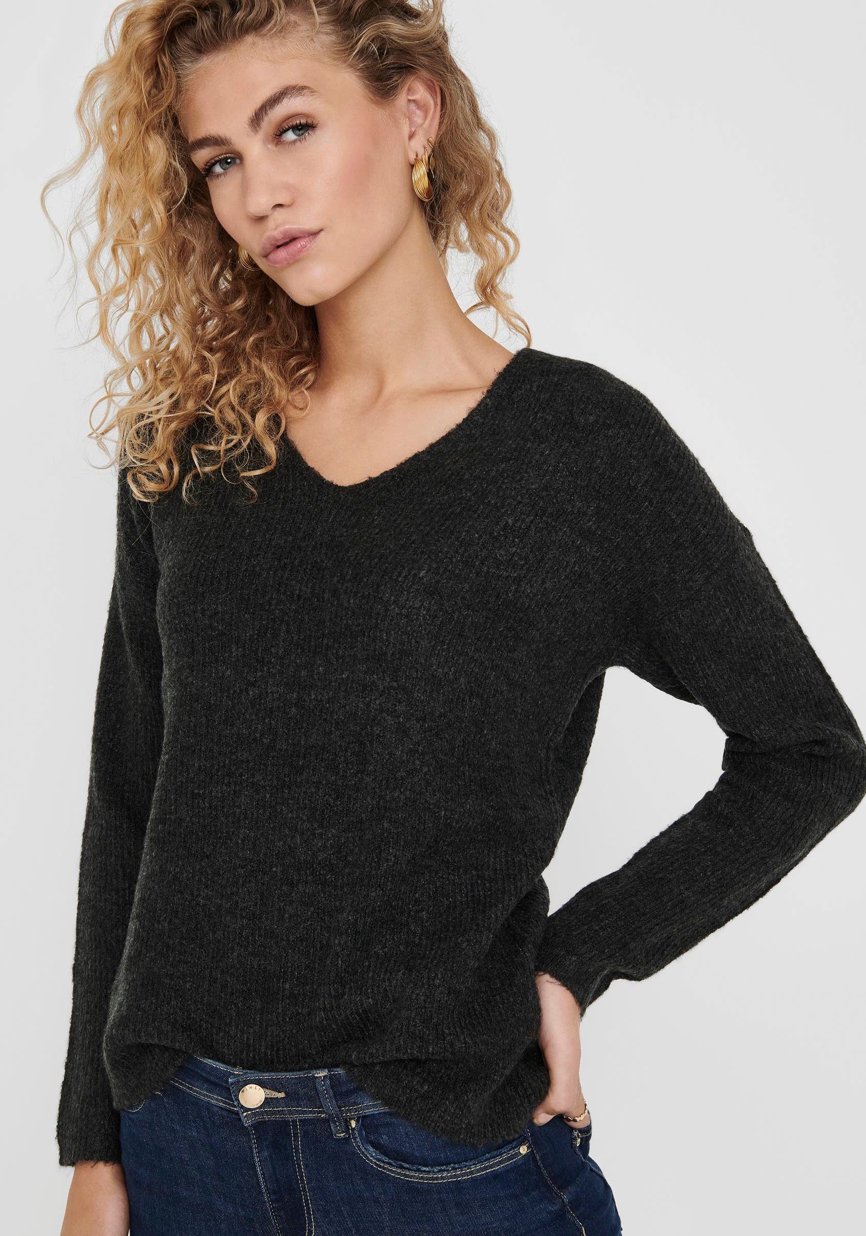 ONLY Strickpullover ONLCAMILLA V-NECK L/S PULLOVER günstig online kaufen