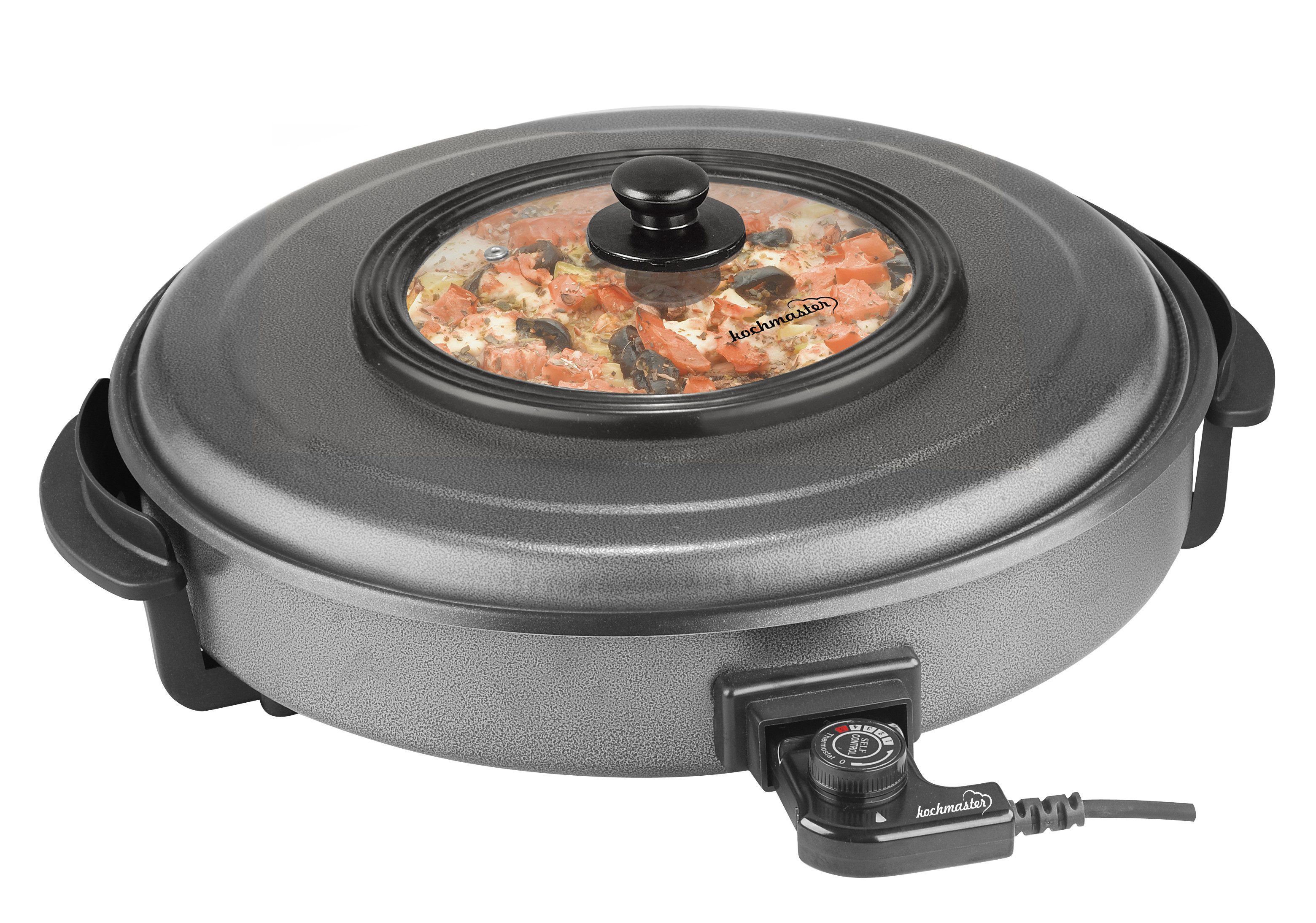 kochmaster Elektrische Pizzapfanne KOCHMASTER Multifunktionale Pizza Pfanne 48 cm x 5 cm