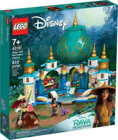 LEGO® Konstruktionsspielsteine LEGO Disney™ Princess - Raya und der letzte Drache, (Set, 610 St)