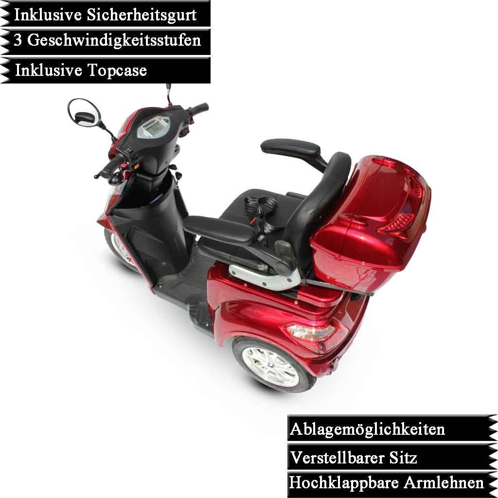 ECO ENGEL Elektromobil Eco Engel 501 mit 30Ah Li-Io Akku Seniorenmobil 25 km/h, 1000,00 W, 25,00 km/h, inkl. Topcase
