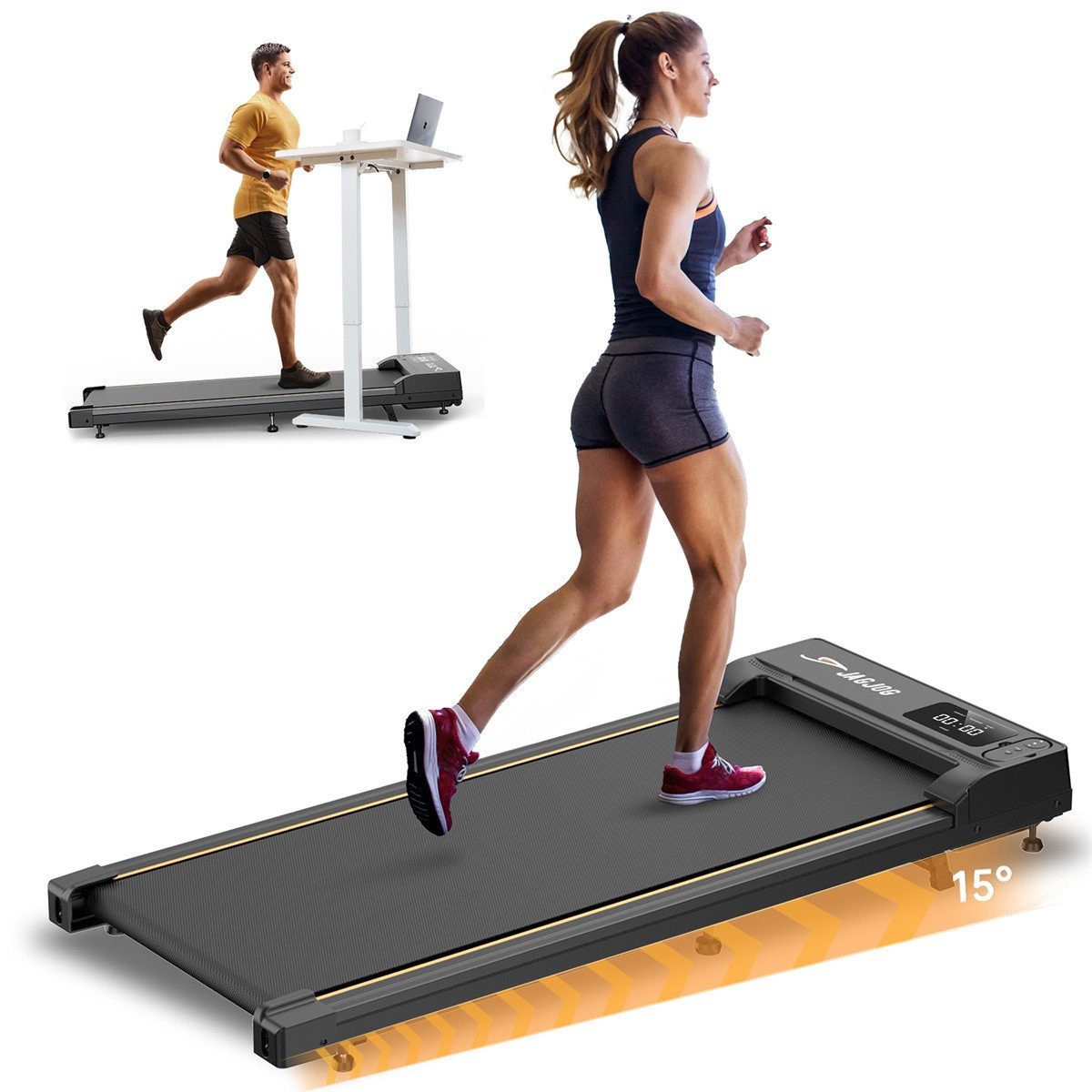 iscooter Laufband Laufband für Walking und Jogging,bis 6 km/h (1-tlg), Leicht und einfach zu verstauen