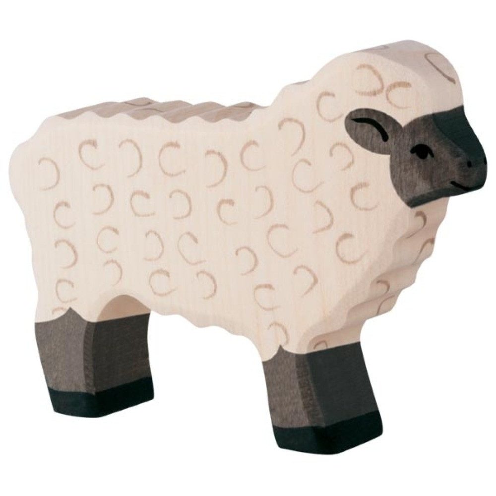 Holztiger Spielfigur HOLZTIGER Schwarzkopfschaf