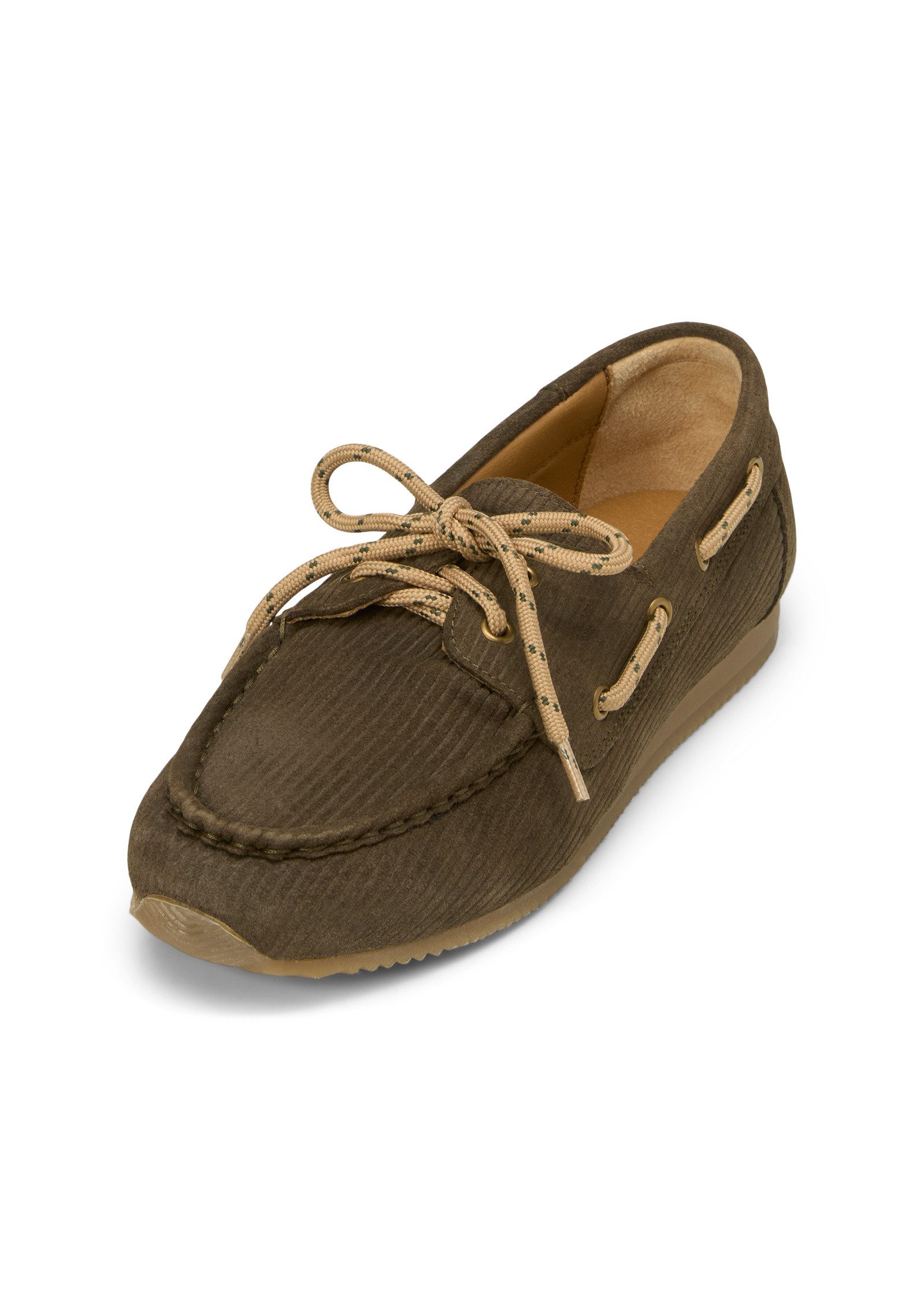 Marc O'Polo aus Veloursleder in Cord-Optik Bootsschuh