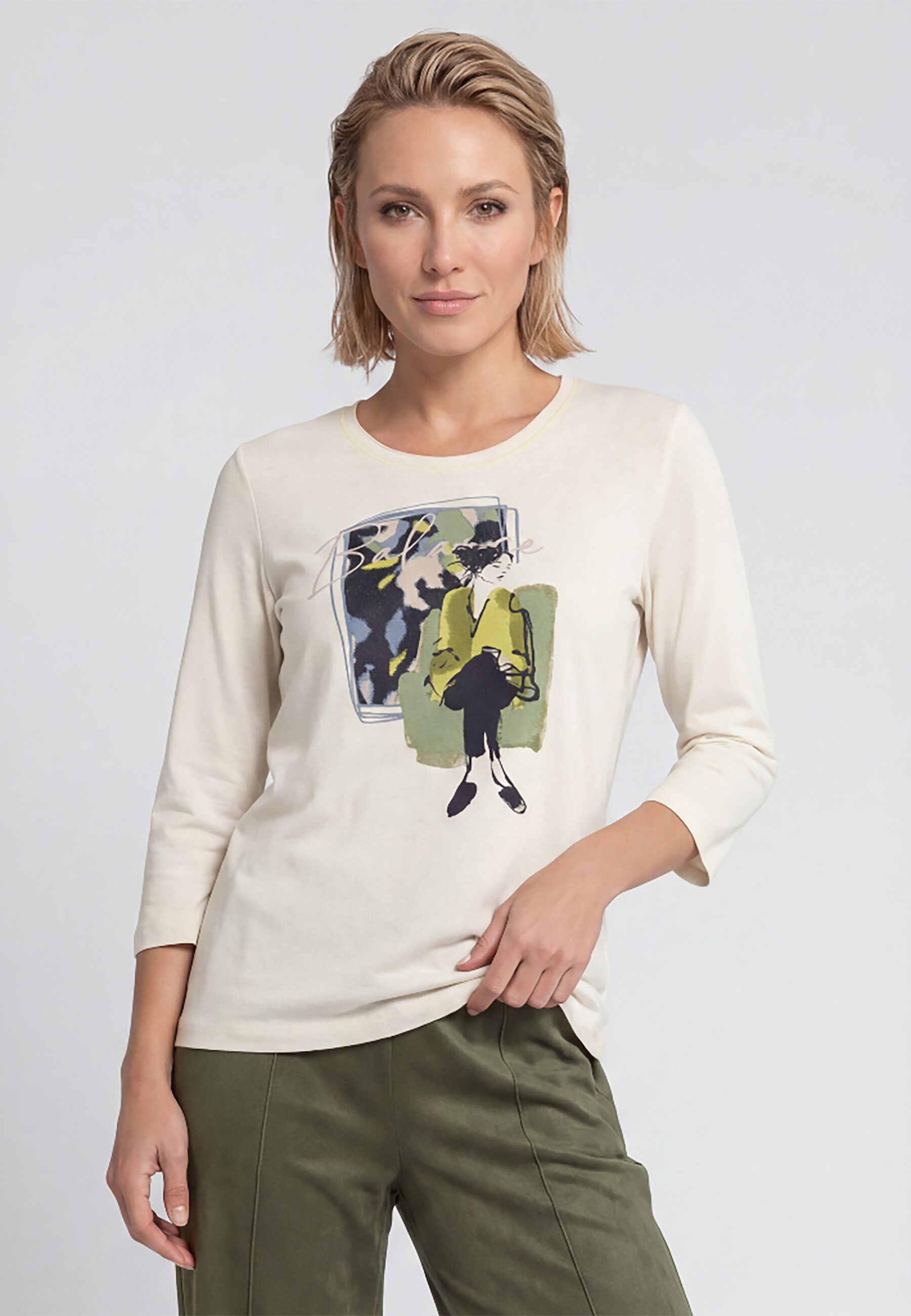 Olsen T-Shirt Shirt mit Placement-Print