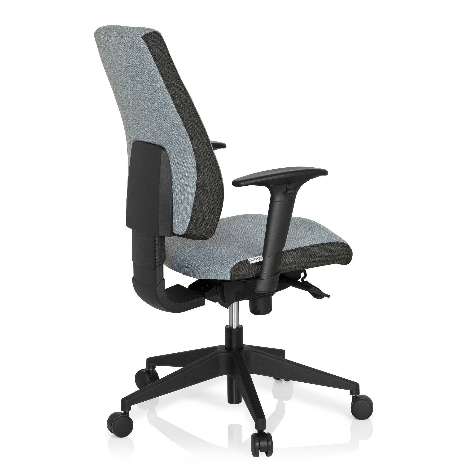 Schreibtischstuhl (1 Grau ergonomisch PRO-TEC Bürostuhl Profi hjh 500 St), OFFICE Stoff Drehstuhl