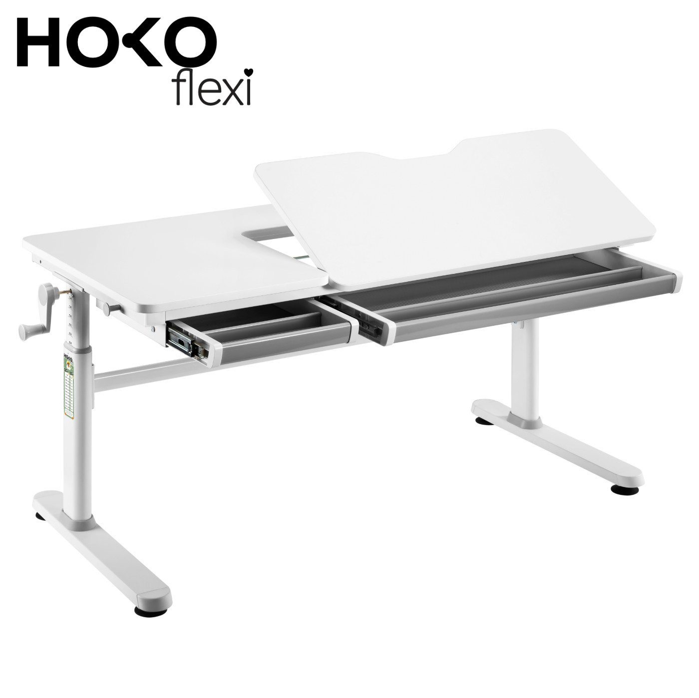 HOKO Kinderschreibtisch höhenverstellbar 54-76 cm, ergonomischer Schreibtis günstig online kaufen