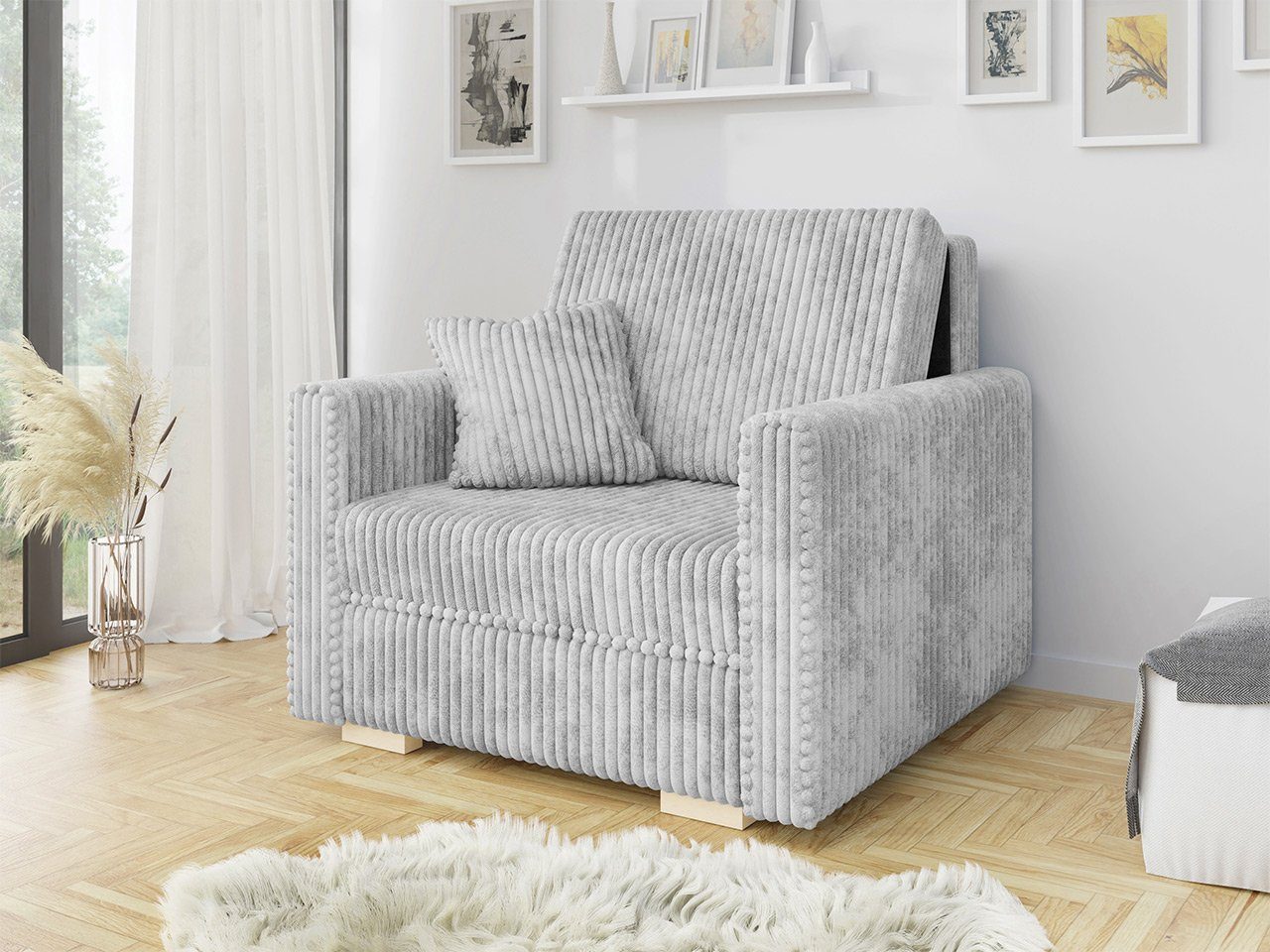MIRJAN24 Schlafsofa Viva Piano I, mit Bettkasten und Schlaffunktion, Holzko günstig online kaufen