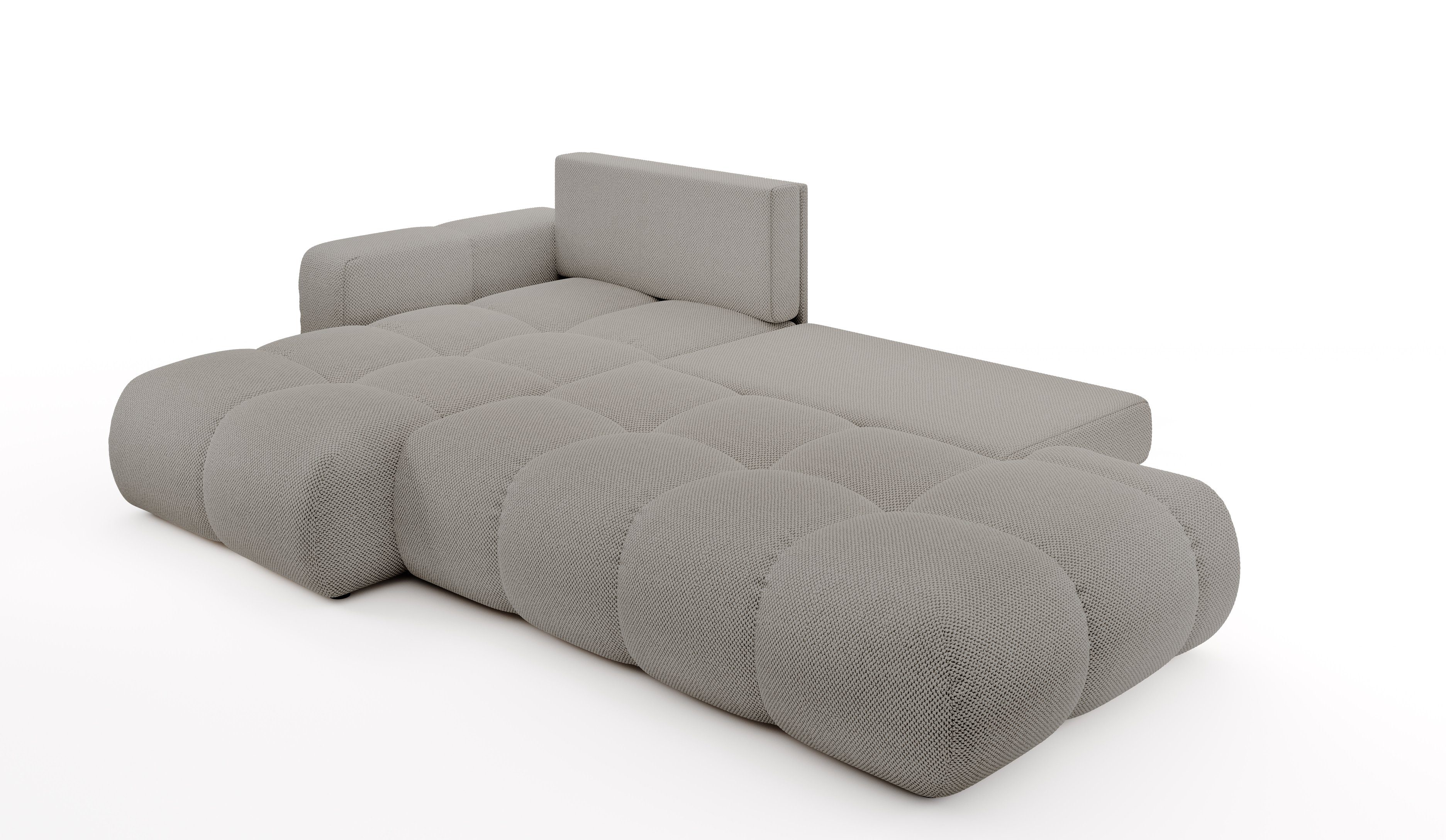 MOEBLO Ecksofa Sohan, L-förmige Wohnlandschaft mit Schlaffunktion & Bettkasten, Komfortable Polsterecke - mit Ottomane - Eckcouch Wohnlandschaft Sofa mit Ottomane Eckgarnitur Polsterecke, (BxHxT):288x90x176cm