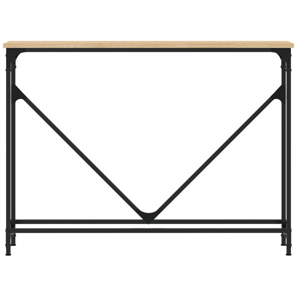 furnicato Sonoma-Eiche Holzwerkstoff Beistelltisch Konsolentisch cm 102x22,5x75