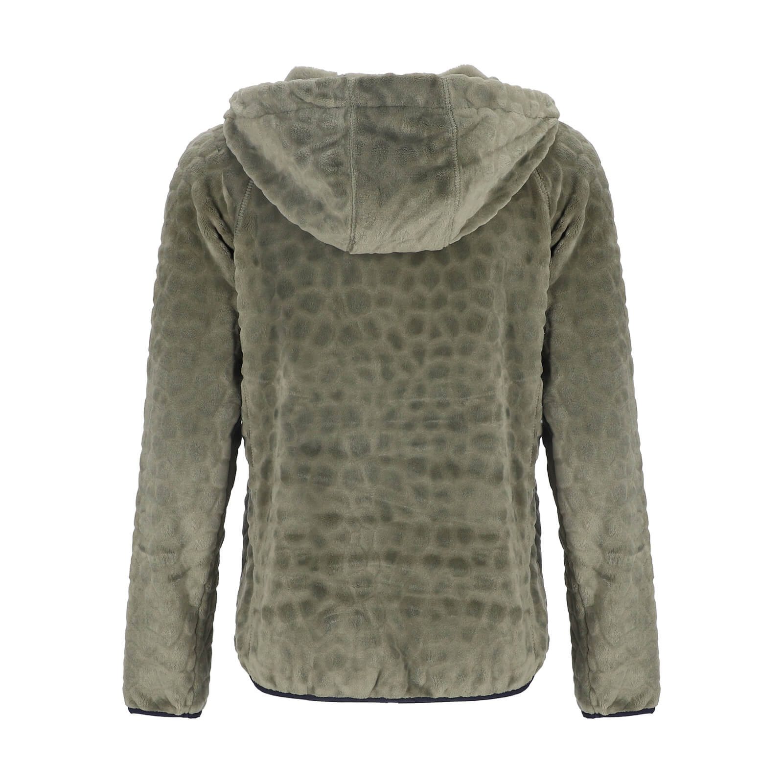Leitfeuer Fleecejacke 50956 Damen Coral-Fleecejacke Wabenmuster - Kapuzenjacke mit bunten Kordeln