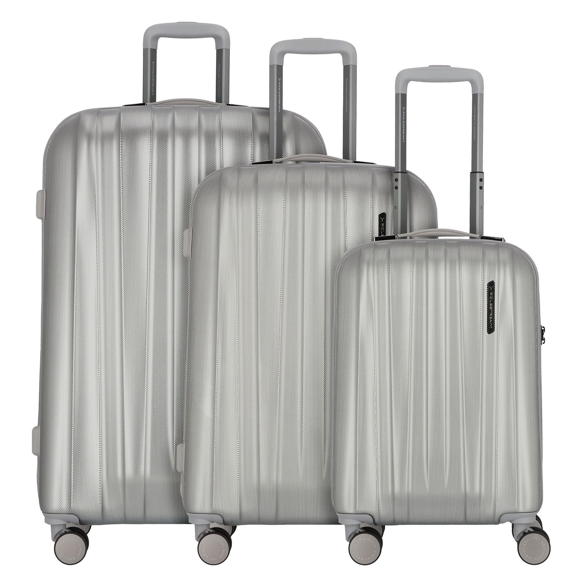 Polestream Trolleyset Moonrock, 4 Rollen, (3-teilig, 3 tlg), Polycarbonat