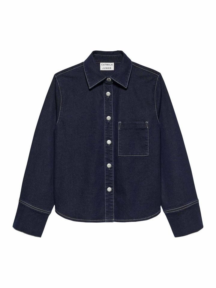Jeansjacke – Denim Jacke in Dunkelblau