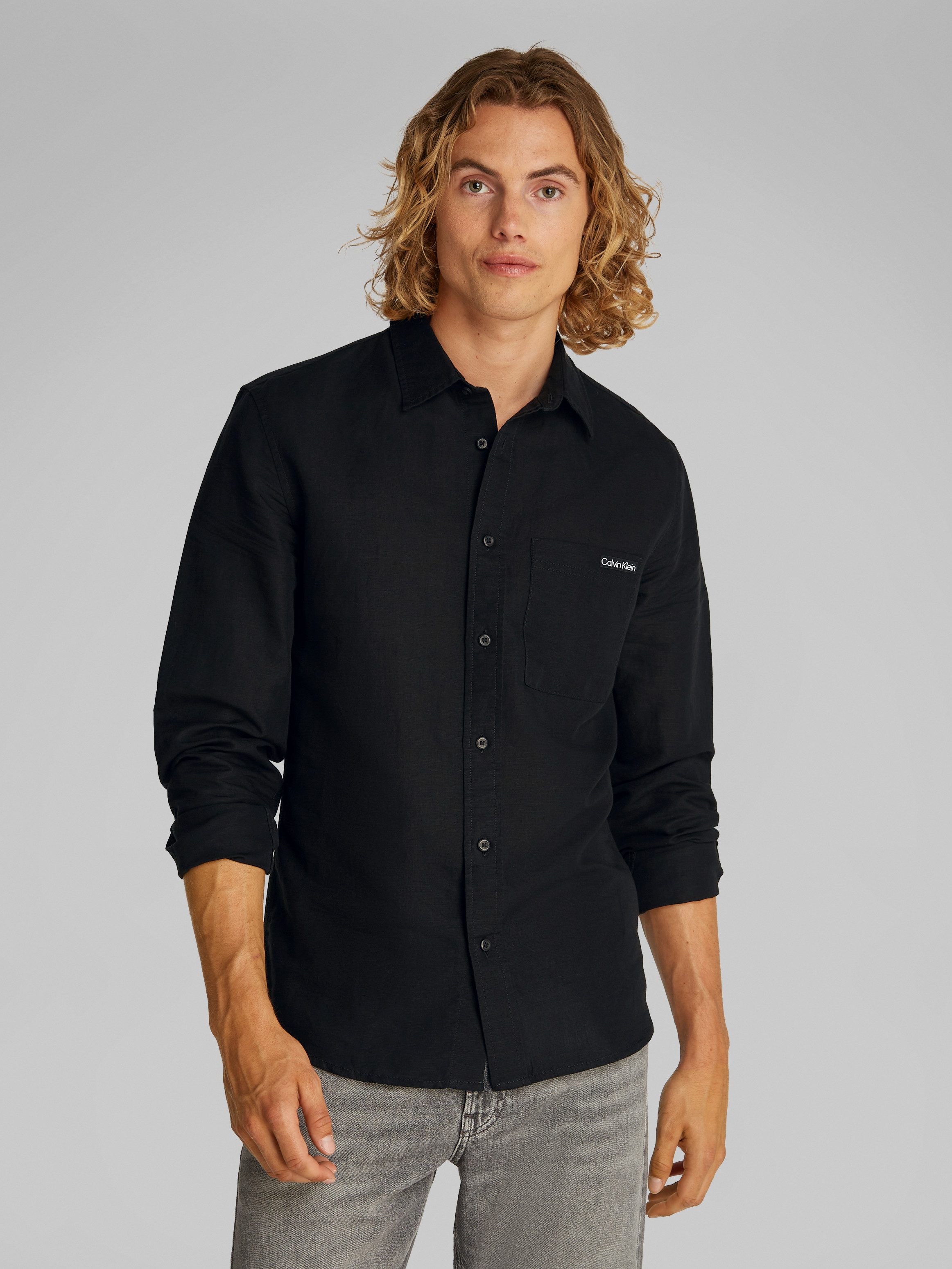 Calvin Klein Jeans Leinenhemd LINEN COTTON günstig online kaufen