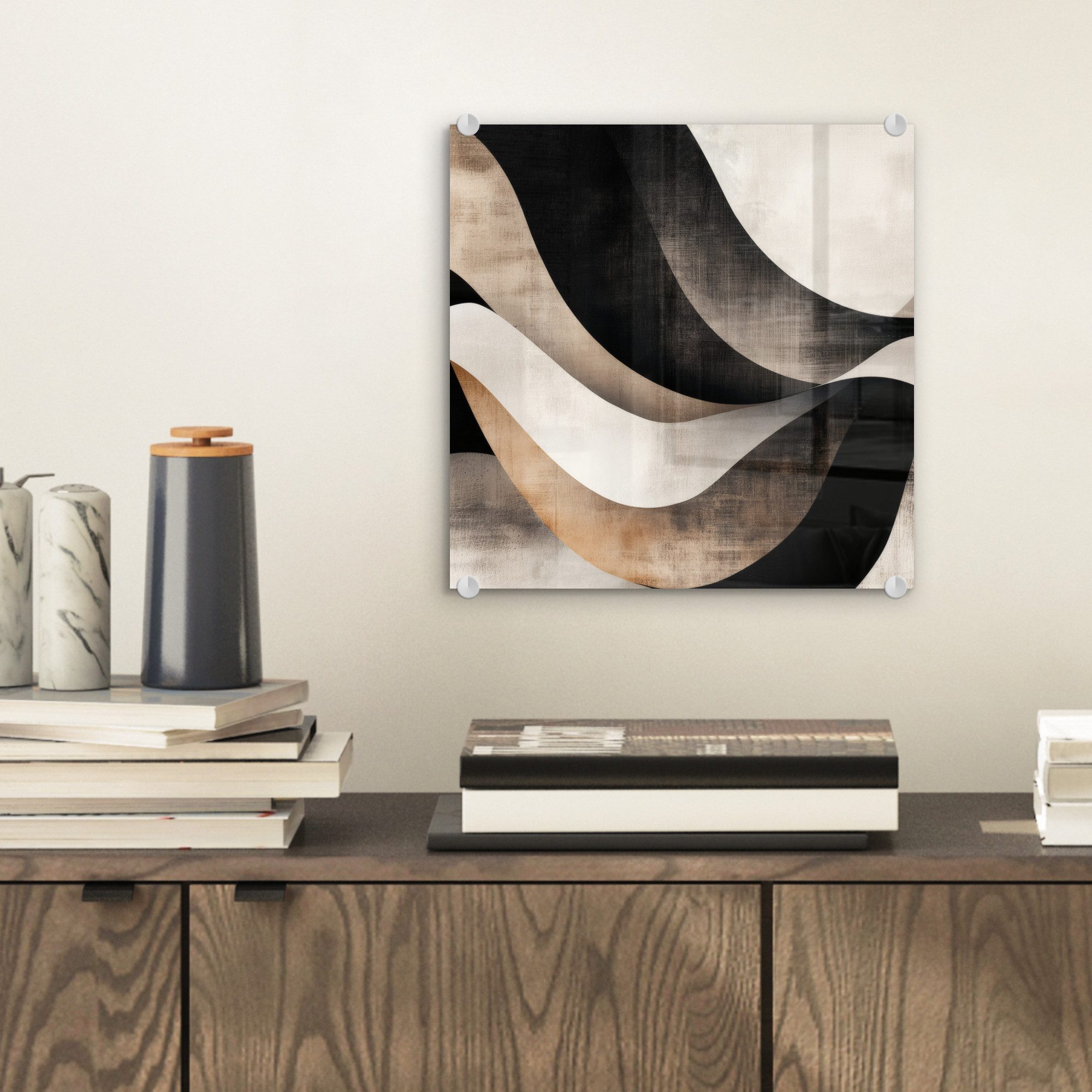 MuchoWow Acrylglasbild Abstrakt - Wellen - günstig online kaufen