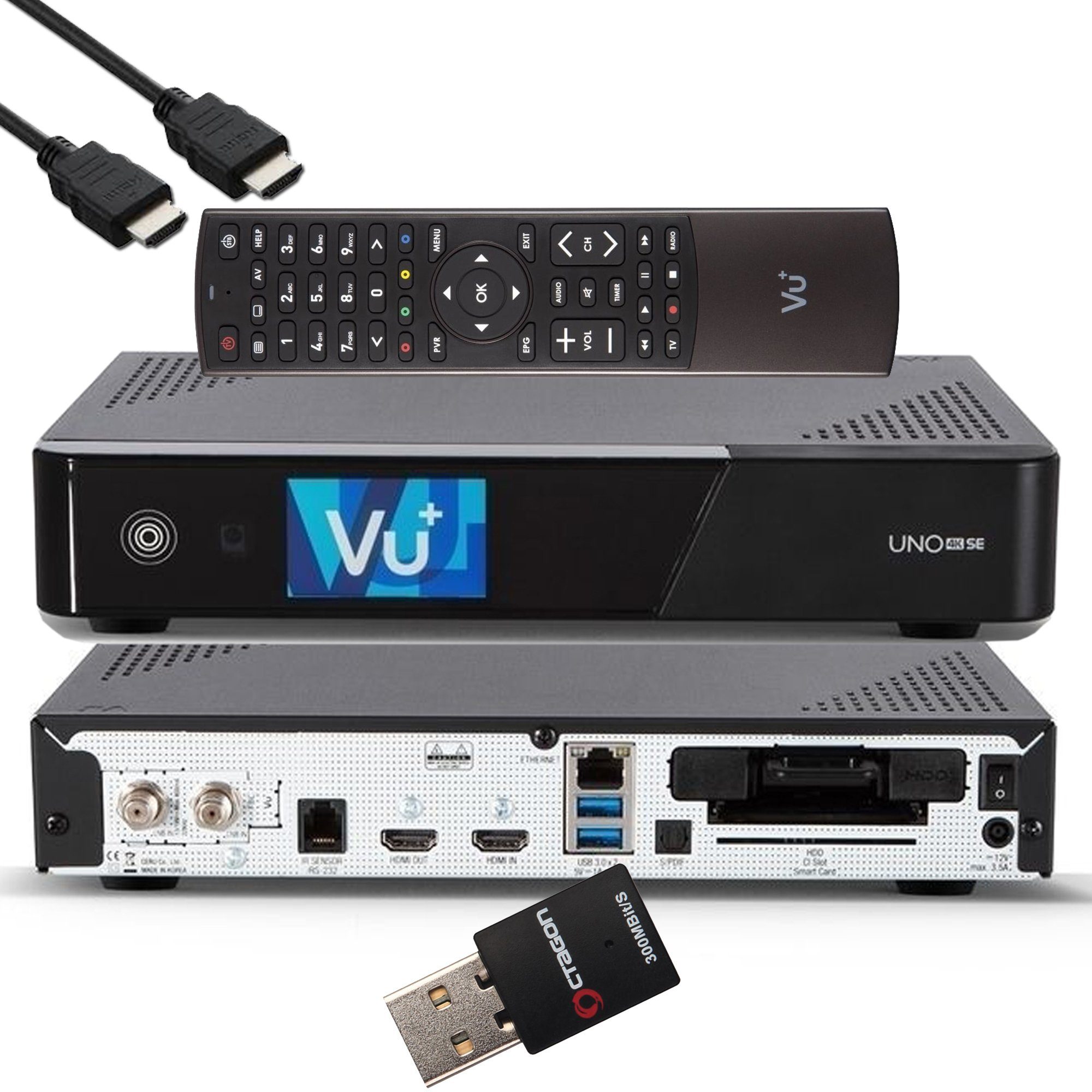 VU+ VU+ UNO 4K SE - UHD HDR 1x DVB-S2 FBC Sat Twin Tuner E2 Linux Receiver SAT-Receiver