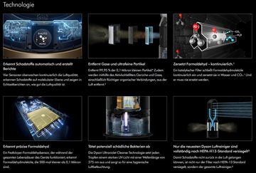 DYSON Kombigerät Luftbefeuchter und -reiniger PH04 Purify Humidify+Cool 3in1 Ventilator Luftreiniger Luftbefeuchter, für 50 m² Räume, leise Schlafzimmer geeignet Allergiker Raucherzimmer Luftfilter 99,5%
