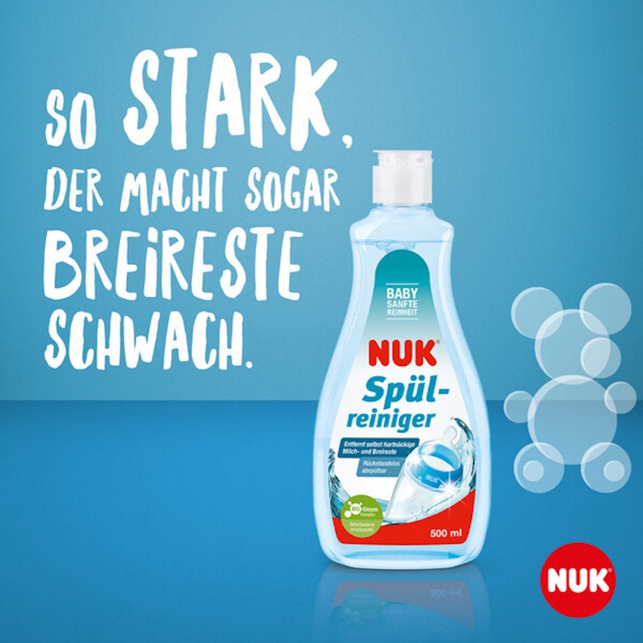 Babyflasche NUK Spülr/Flaschenreiniger, 500 ml, Parfümfrei, pH-neutral