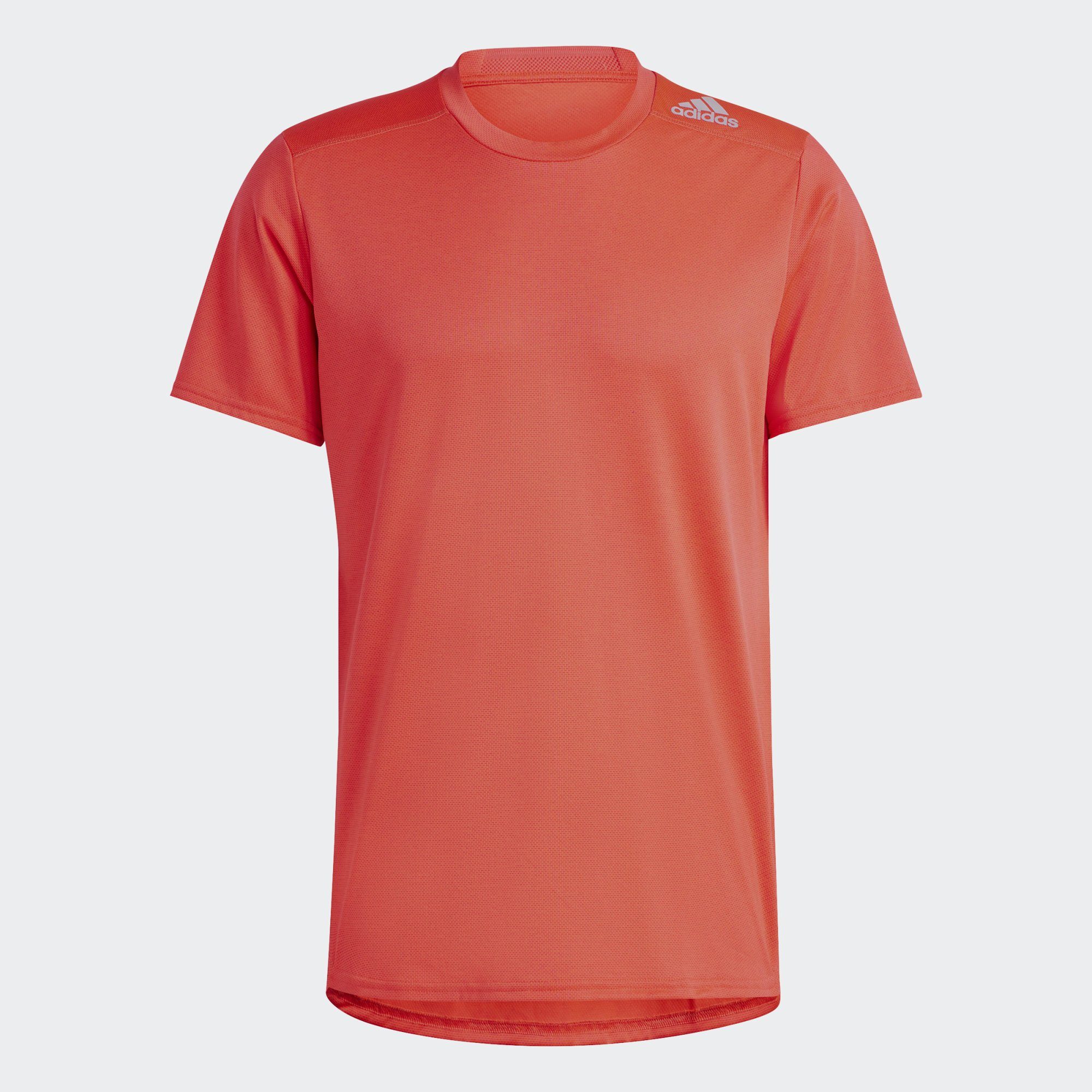 Red T-SHIRT adidas 4 Laufshirt RUNNING DESIGNED Performance Bright