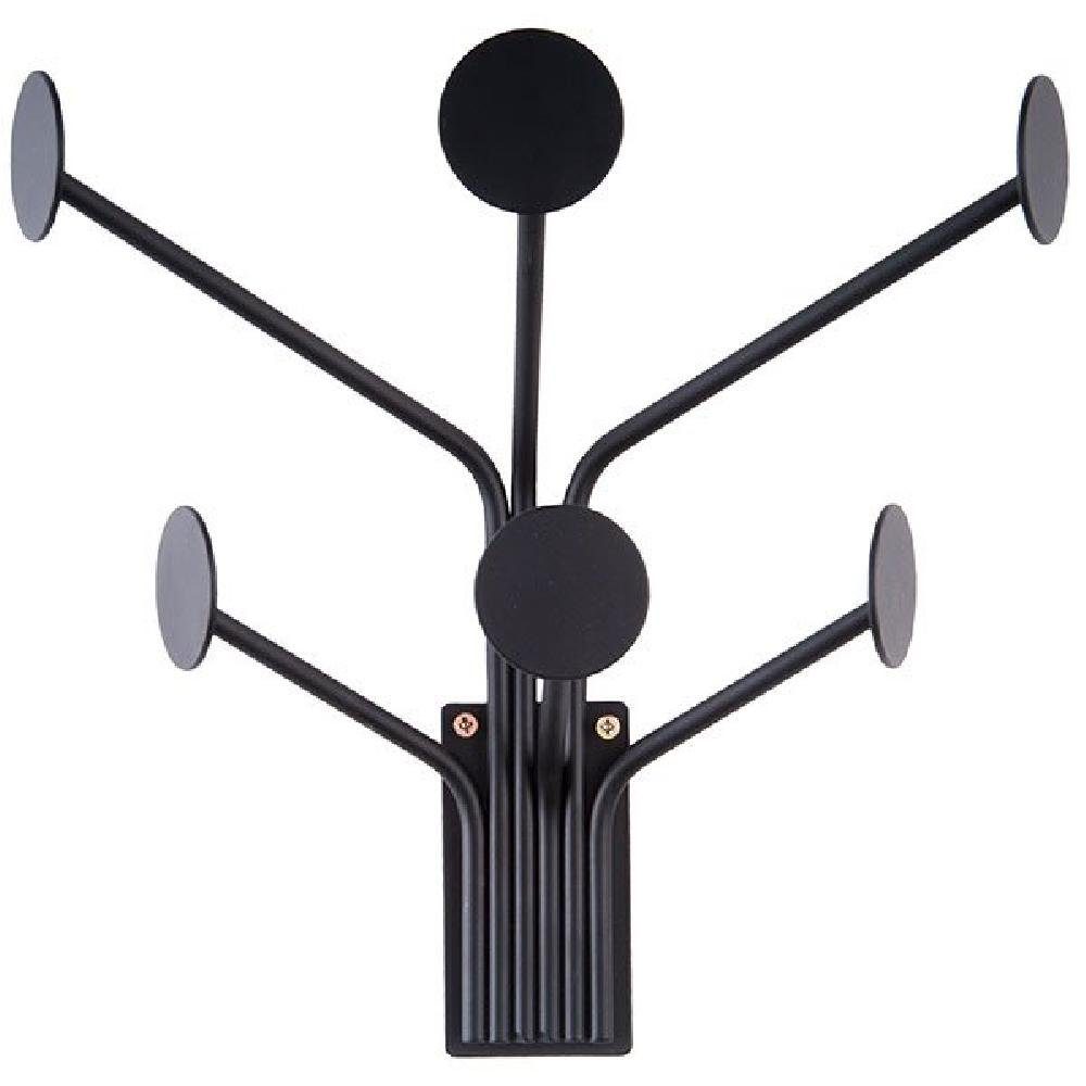 Present Time Garderobenhaken Garderobe Wall Dots Schwarz
