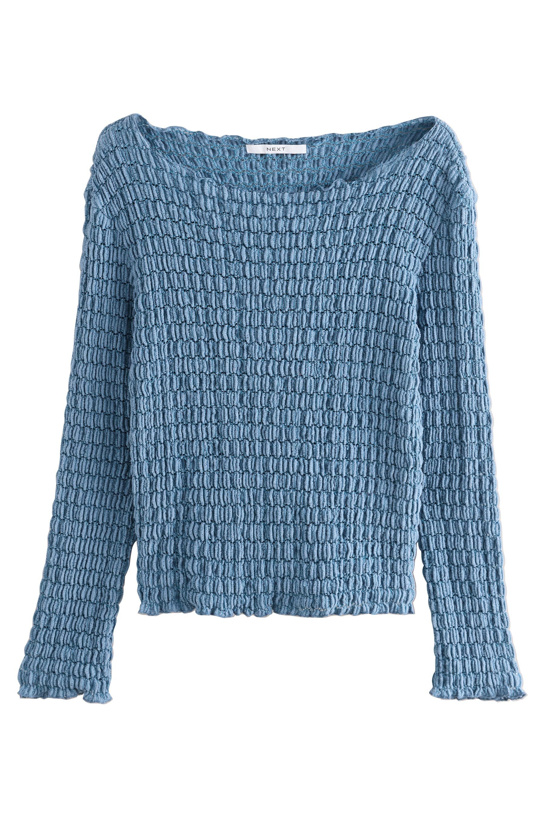 Next Strickpullover Strukturiertes Langarmshirt (1-tlg) günstig online kaufen