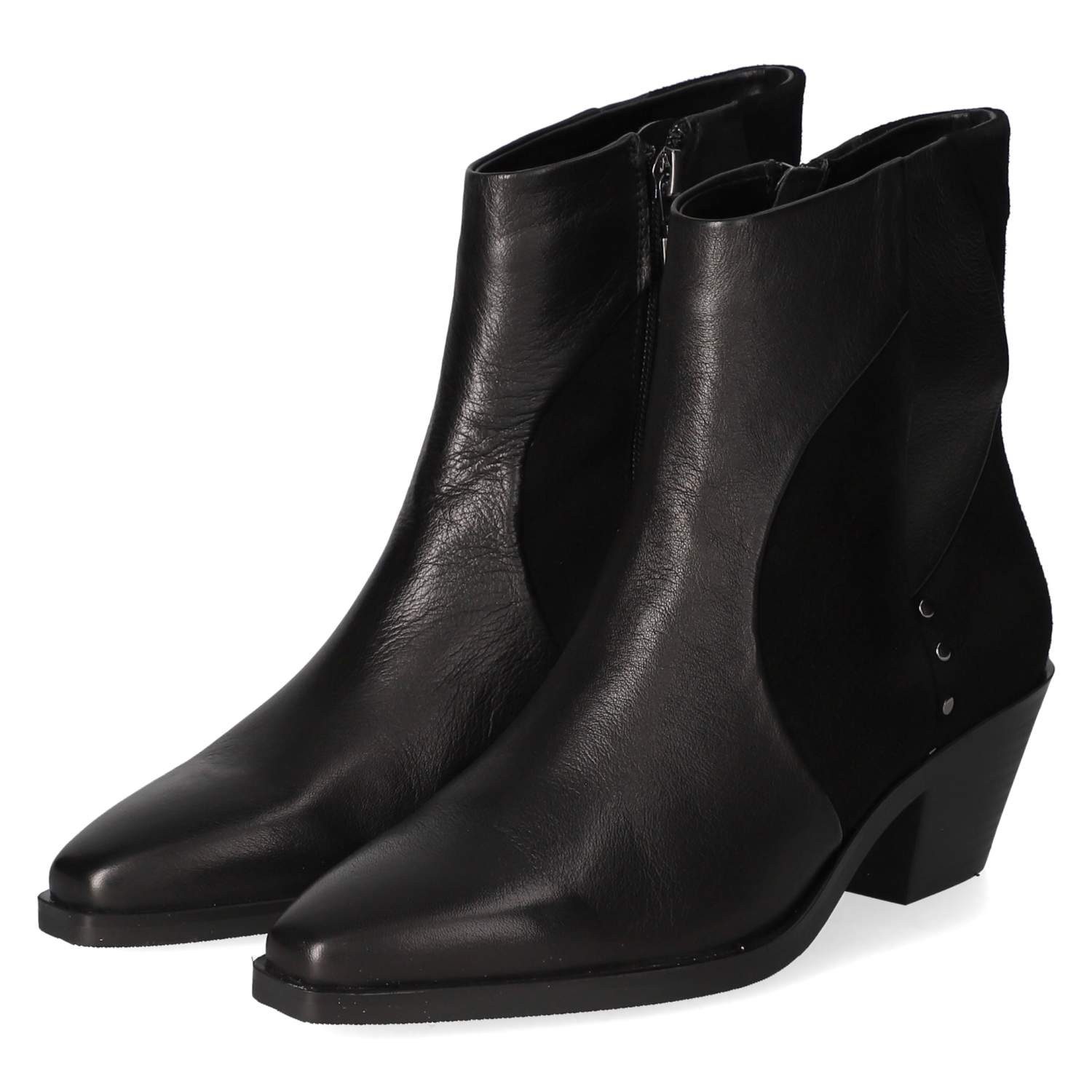 Kaerlek Kaerlek Helly 01 Black Damen Leder black Westernstiefel