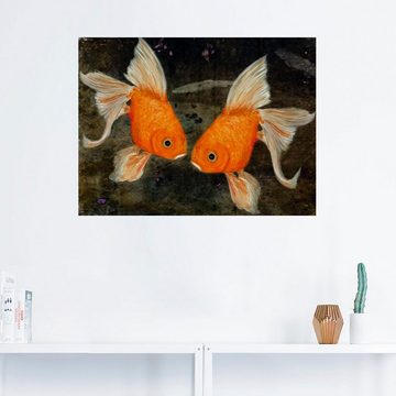 Artland Wandbild Turtelfische, Wassertiere (1 St), als Leinwandbild, Poster, Wandaufkleber in verschied. Größen