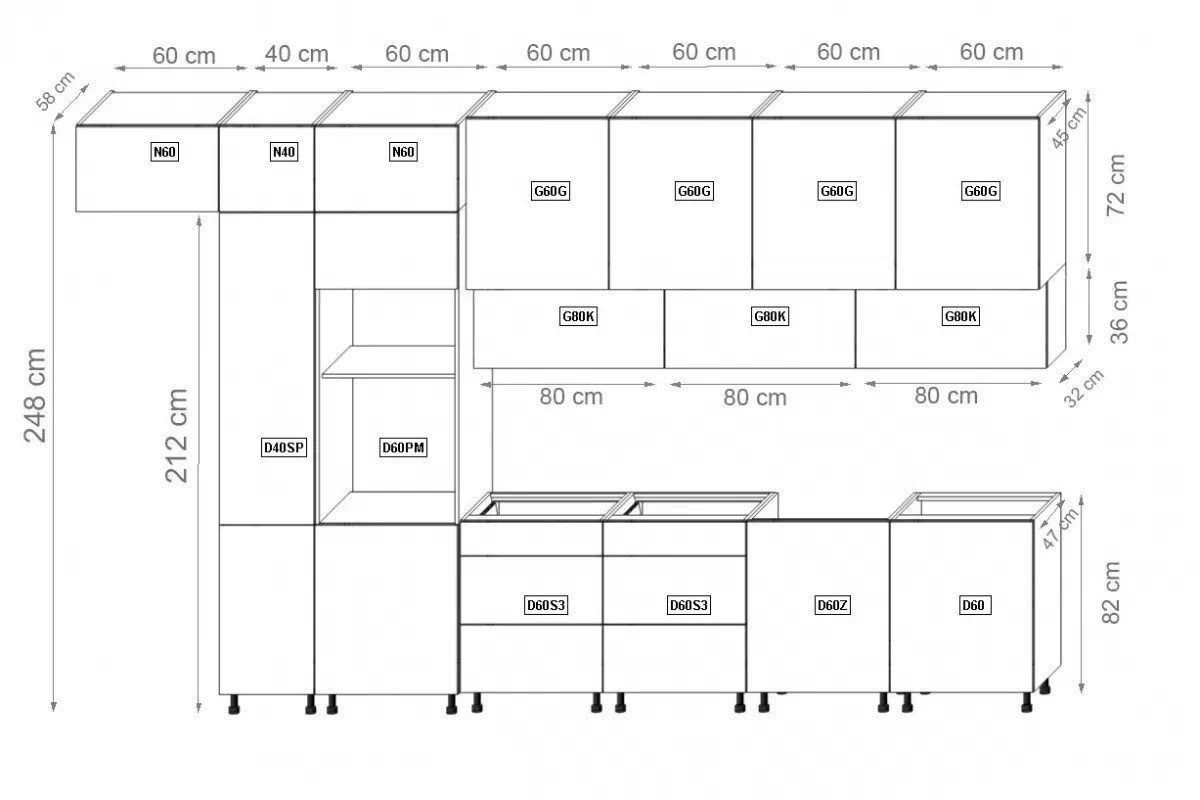 ROYAL24_MARKT Küchenzeile K18-G400 - Langen - günstig online kaufen
