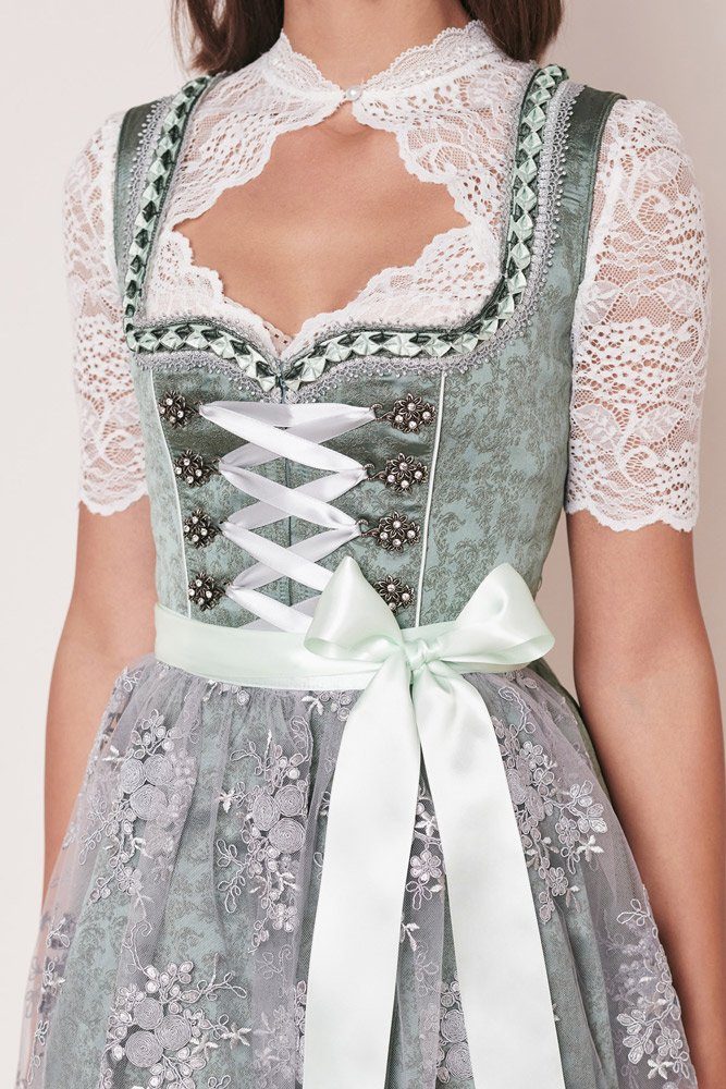 Dirndl Krüger Madl Grün Spitzenschürze Krüger Dirndl 'Alara' 411962,