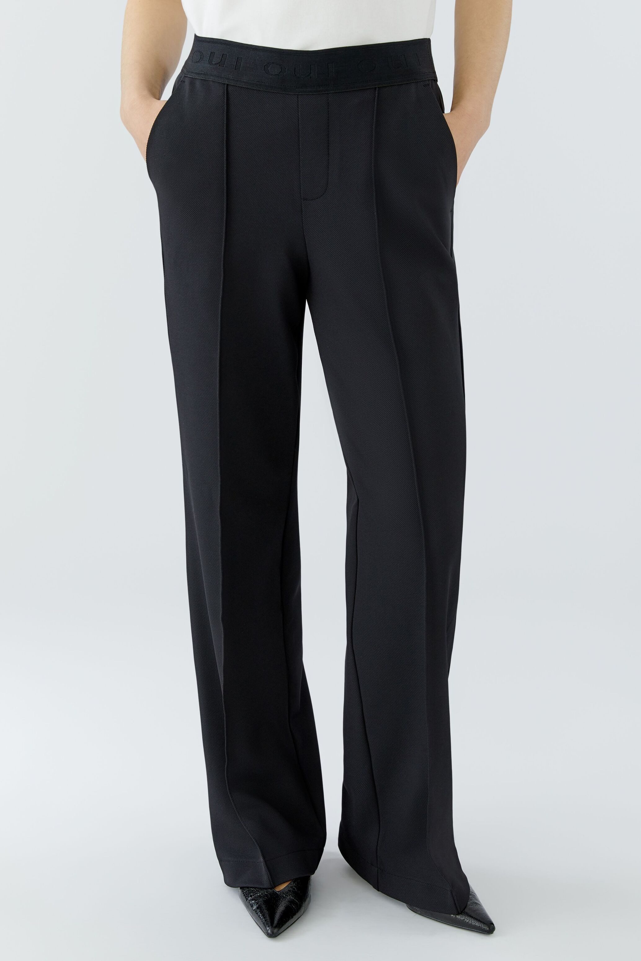 Oui Stoffhose LACY Straight Fit