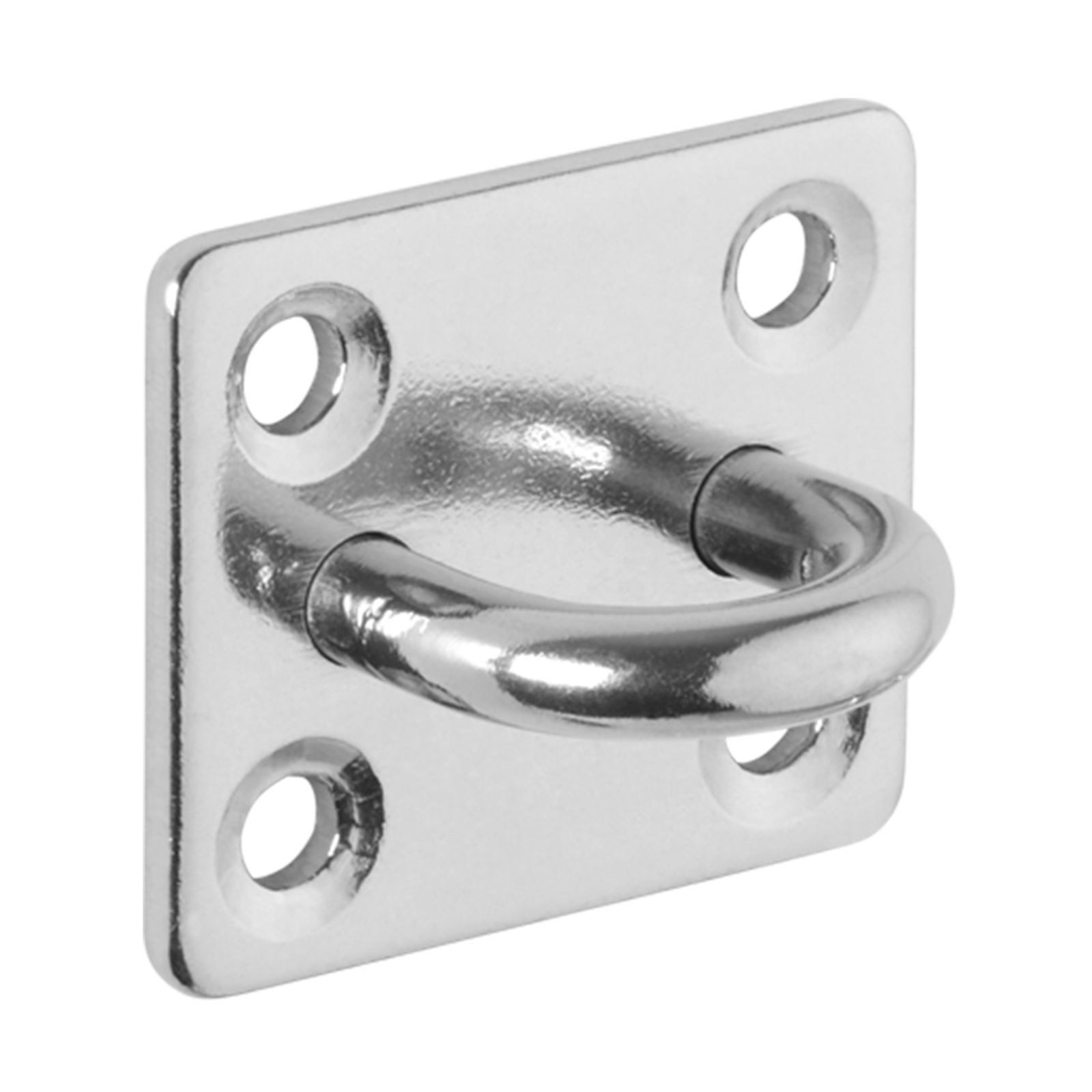 SO-TECH® Montagezubehör Befestigungs- und Zurröse für Sonnensegel, Sandsack, Seilzug (1 St), 35 x 30 mm Ankerplatte aus V2A Edelstahl SS304