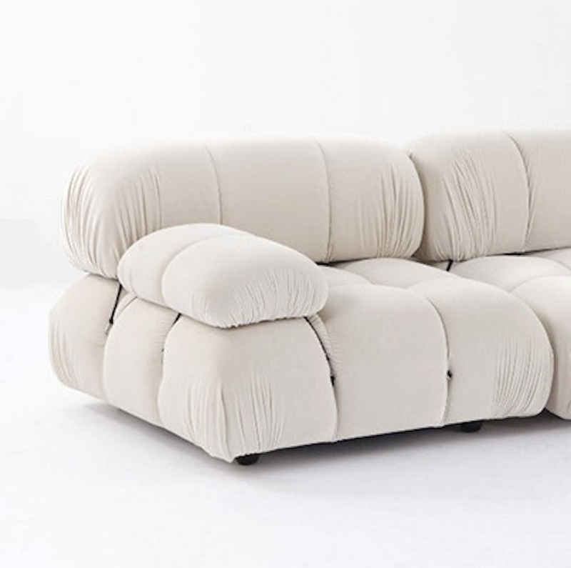 Touch me Sofa »Sofa aus Komfort Schaum, Samt Bezug in kombinationsfähigen Varianten«