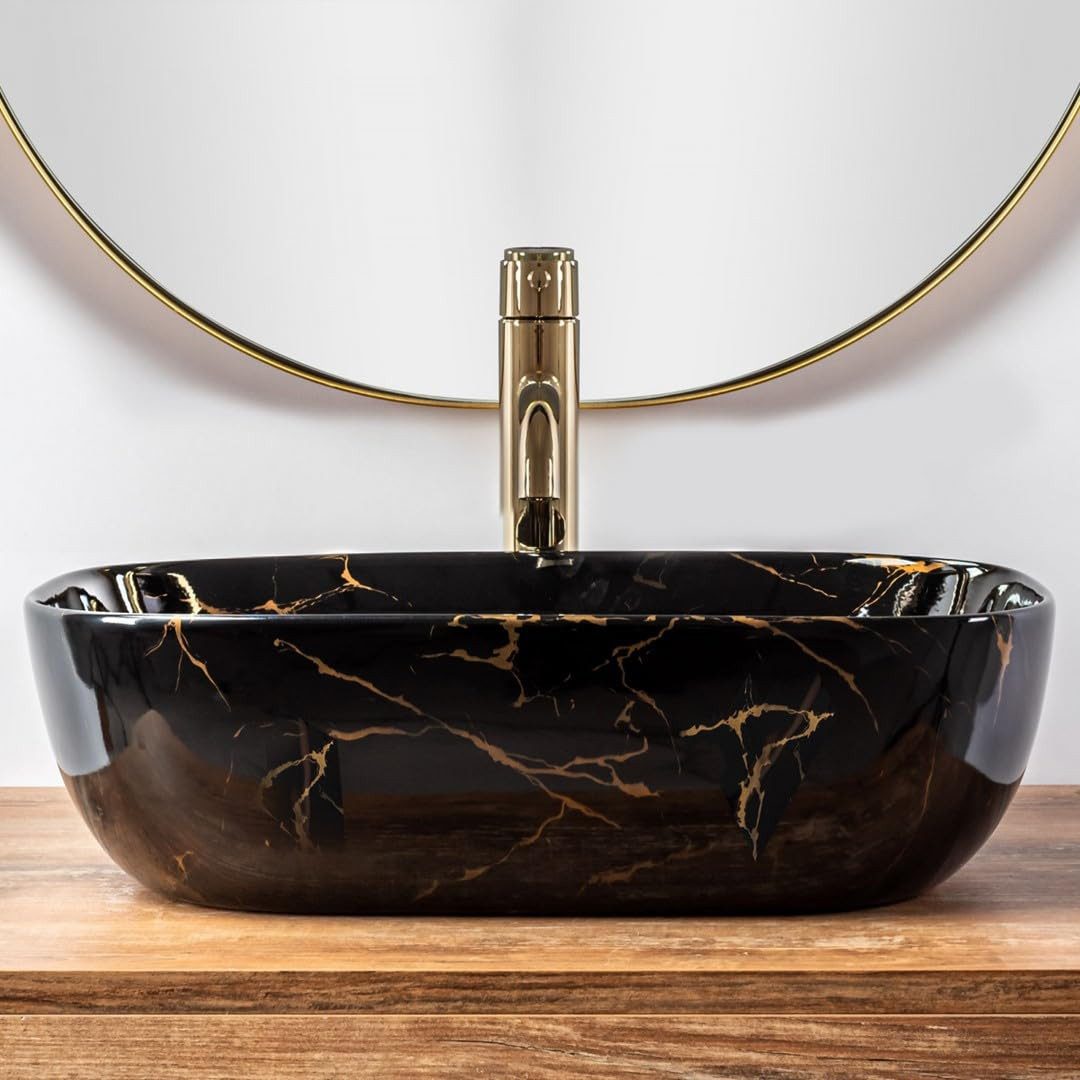 GTM Design Aufsatzwaschbecken BELINDA Modern Waschbeckenm günstig online kaufen